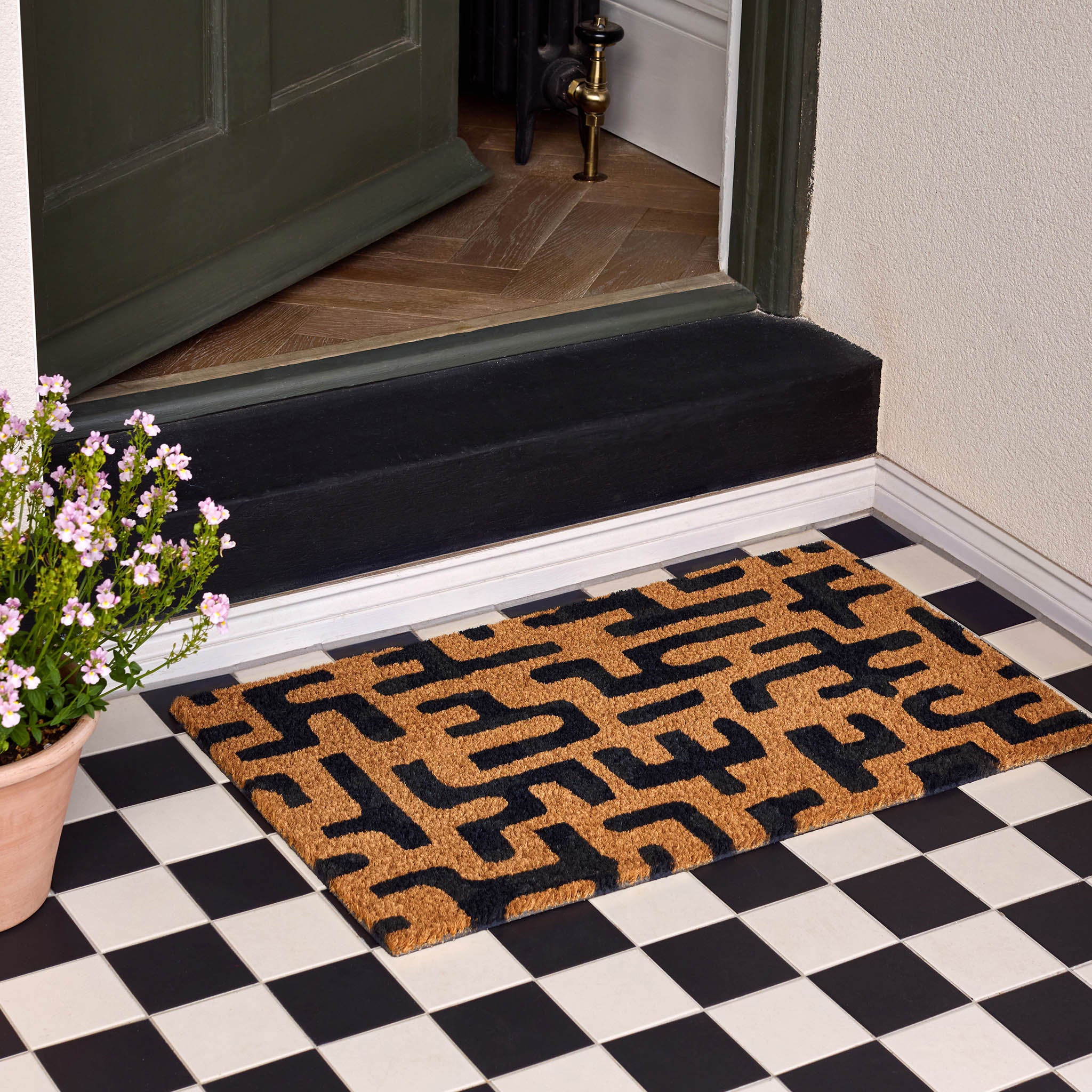 Abstract Maze Coir Doormat - Image 2