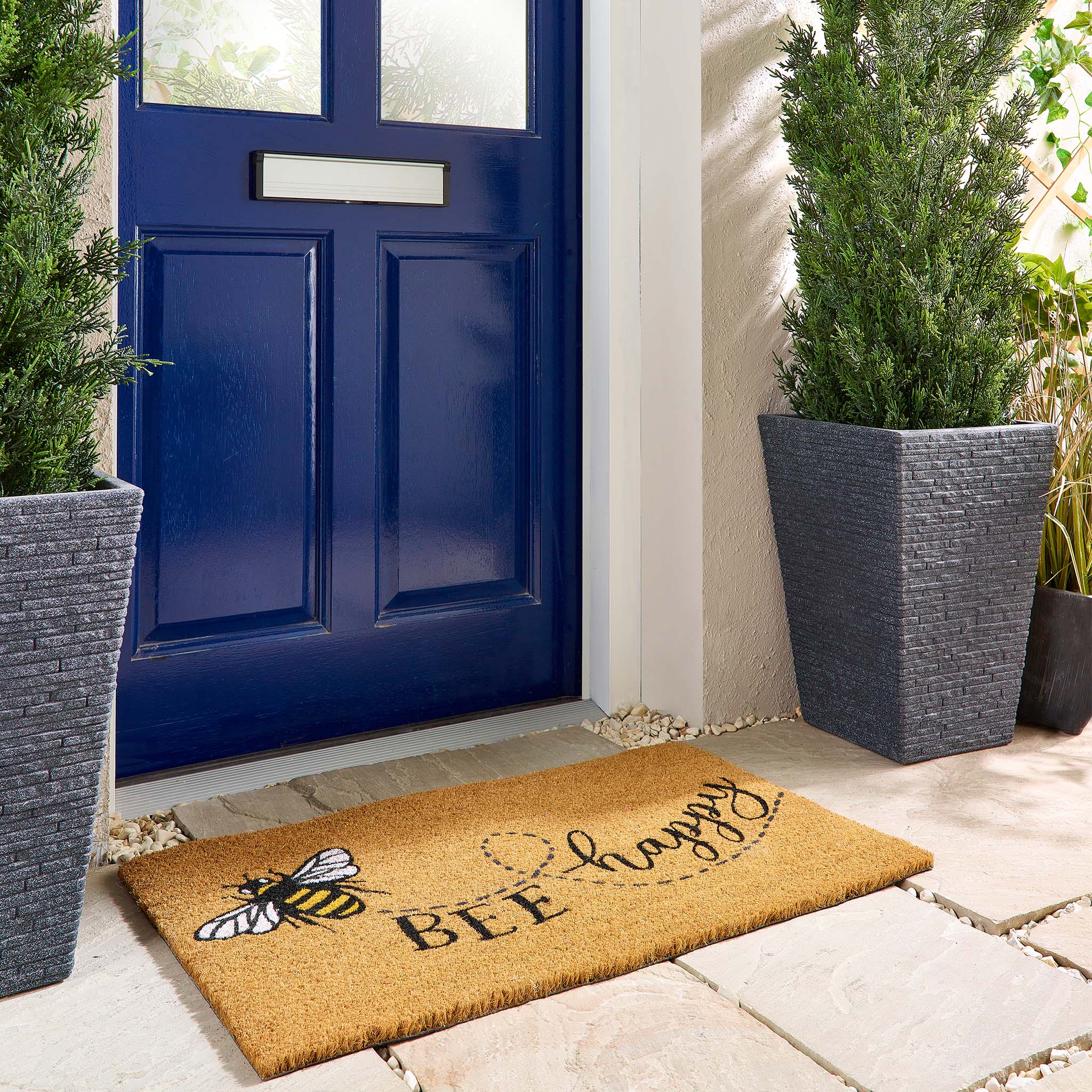 Bee Happy Coir Doormat - Image 2