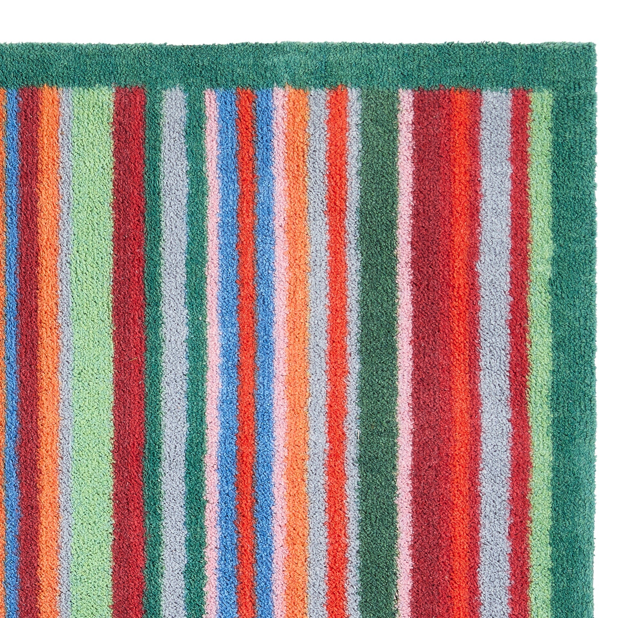 Bright Green Stripe Washable Runner - Image 5