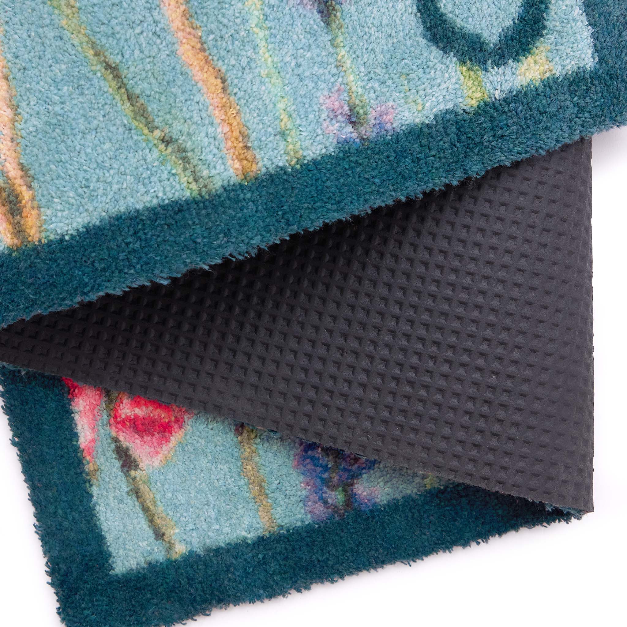 Butterfly Garden Blue Washable Doormat - Image 4