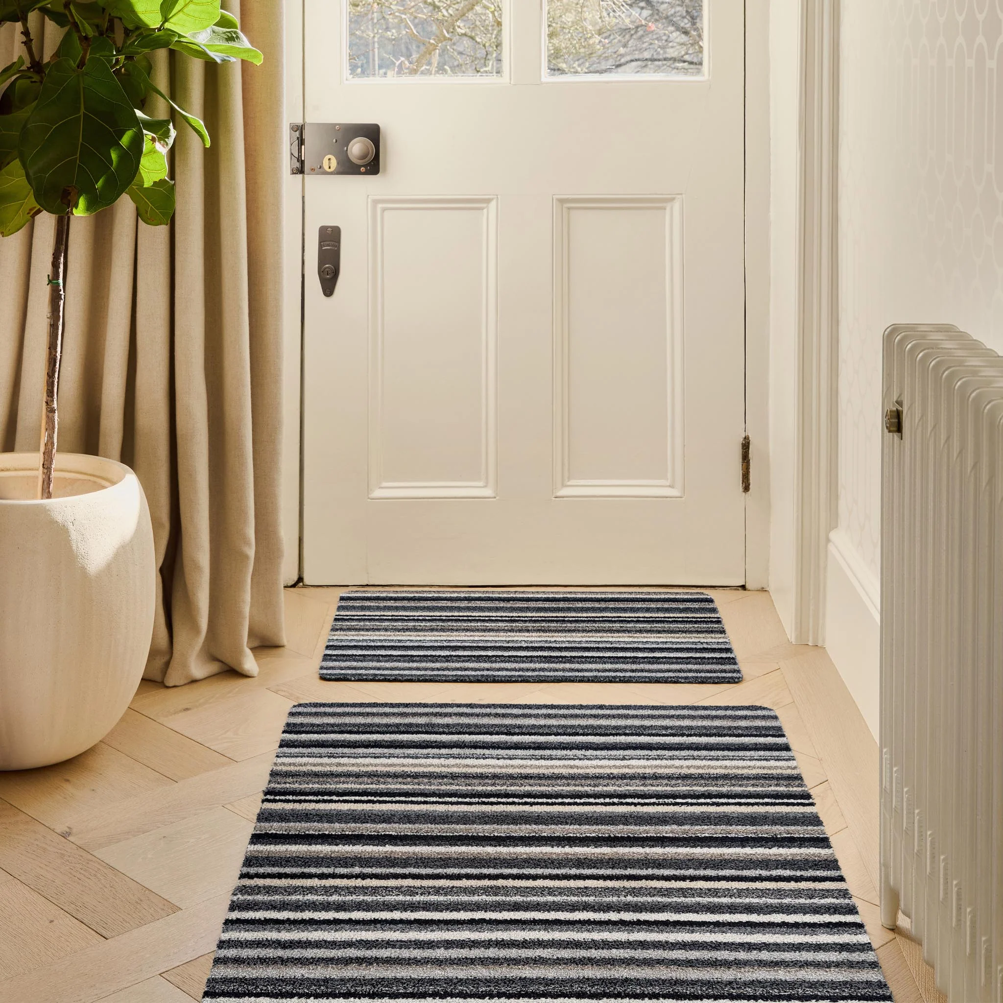 Candy Monochrome Striped Washable Doormat - Image 2