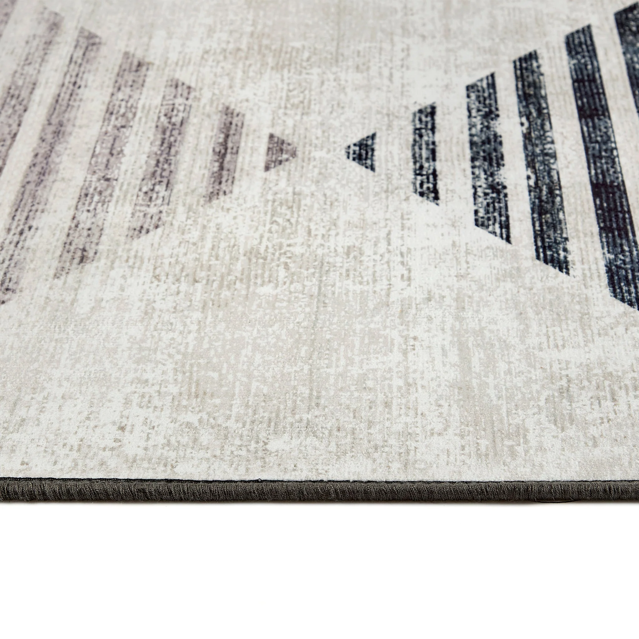 Chevron Charcoal Eco-Washable Rug - Image 4