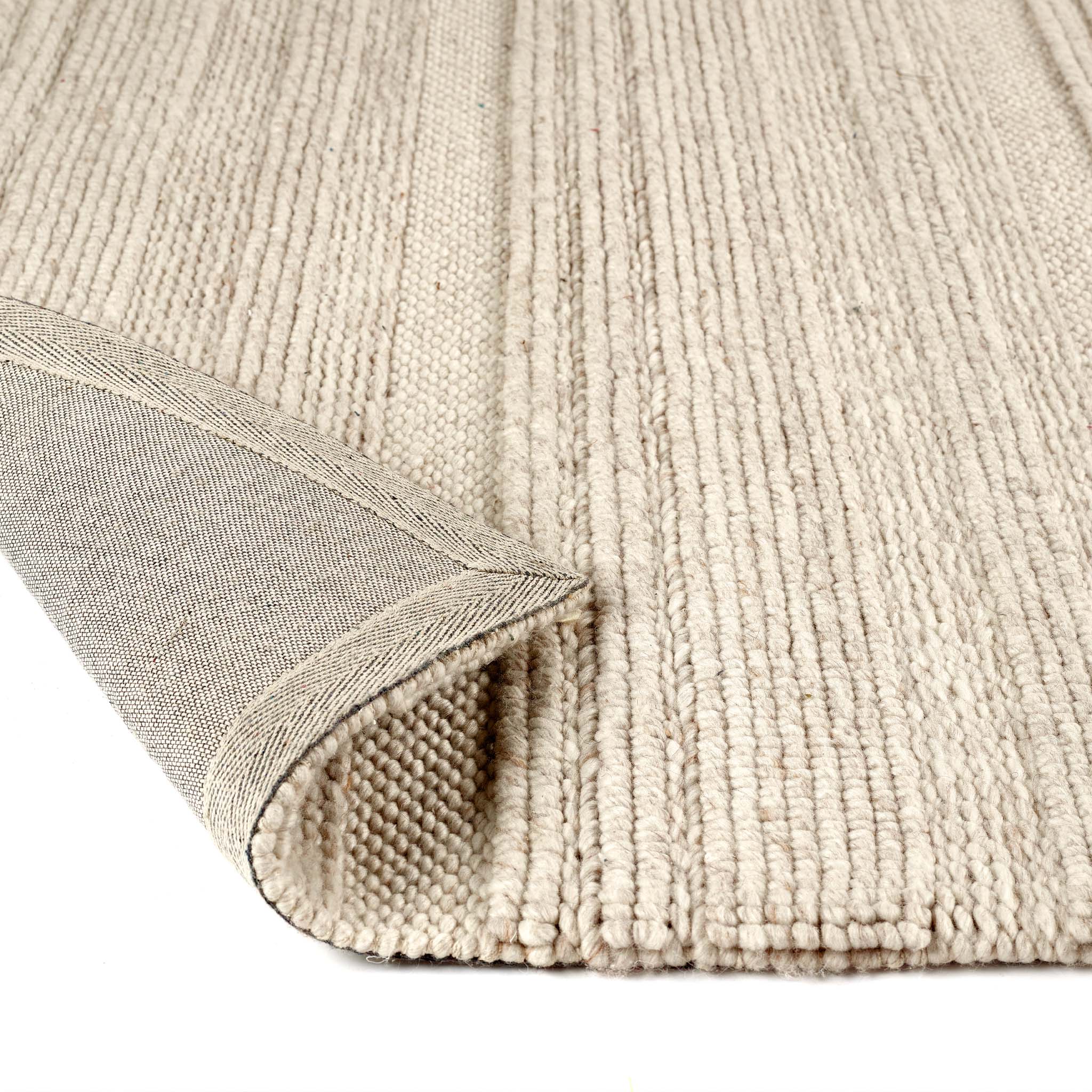 Chunky Knit Rug Cream - Image 4