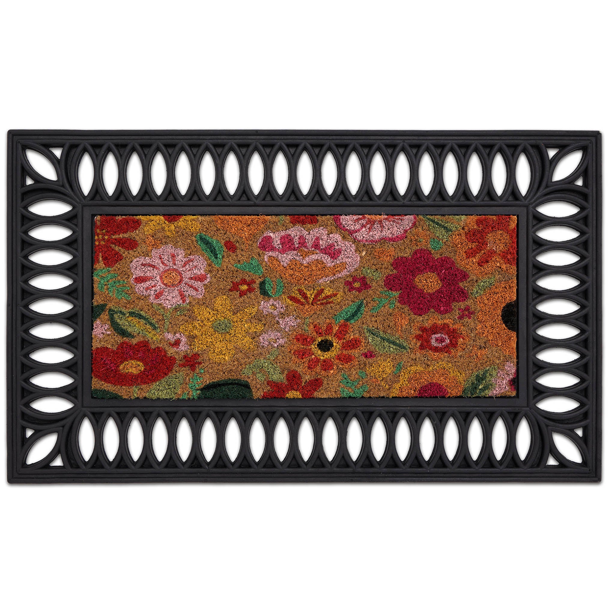 Coir Insert Bright Blooms Doormat - Image 3
