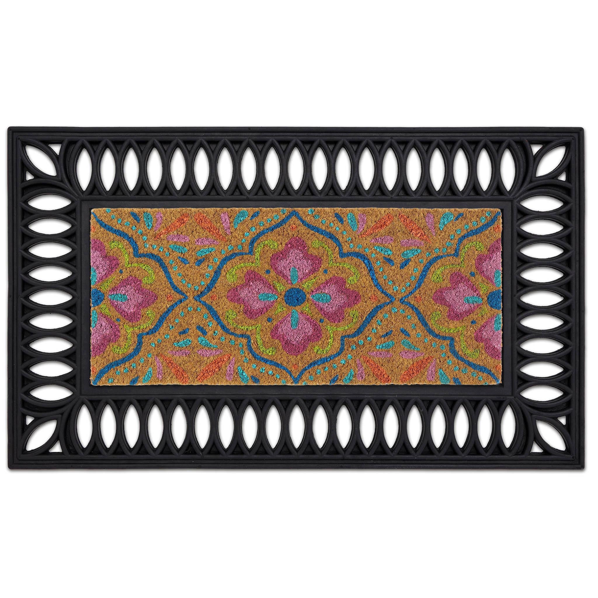 Coir Insert Bright Tile Mat Doormat - Image 3