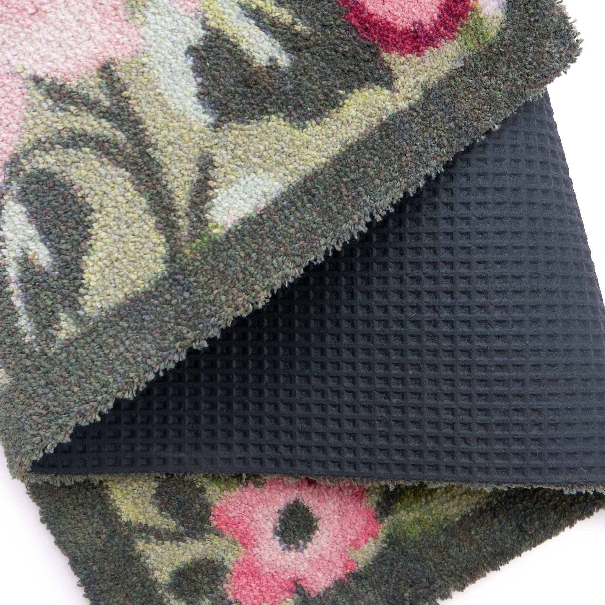 Country Rose Floral Washable Doormat - Image 4