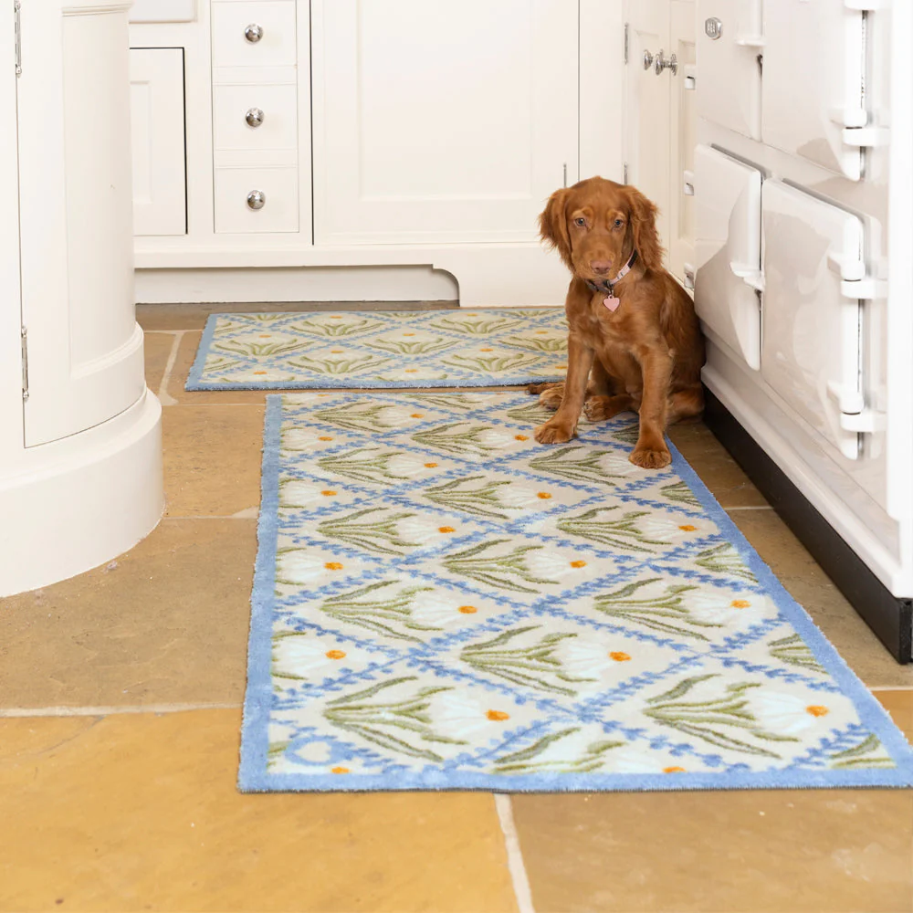 Daisy Trellis Washable Runner - Image 3