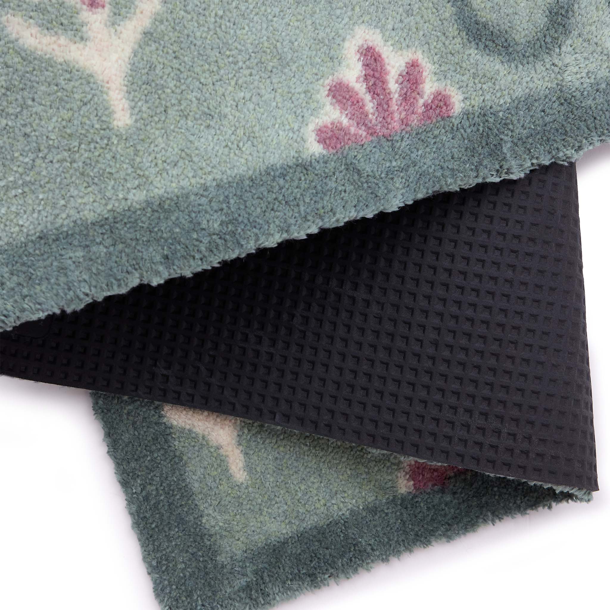 Disty Floral Green Washable Runner - Image 5
