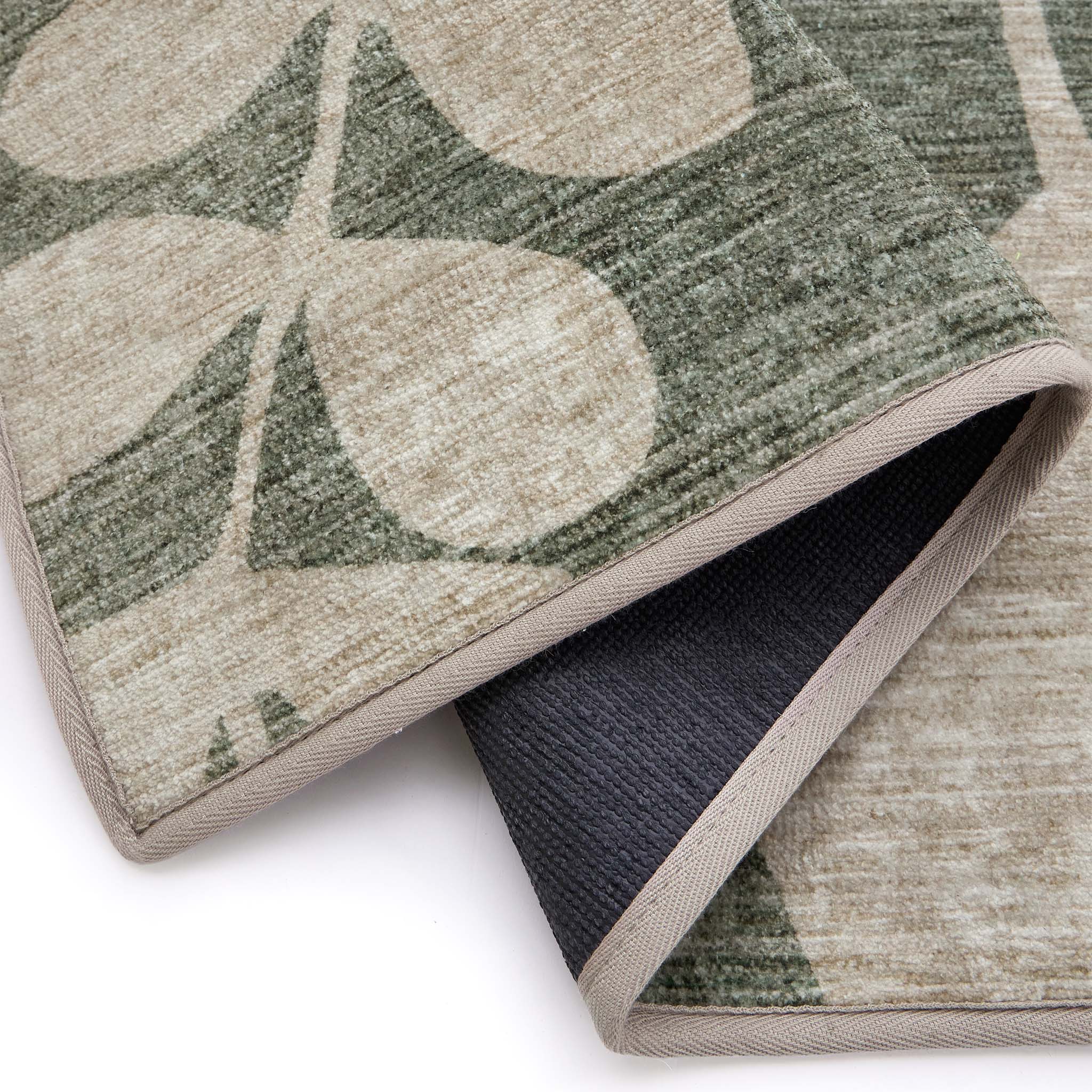 Eden Leaves Green Eco-Washable Rug - Image 5