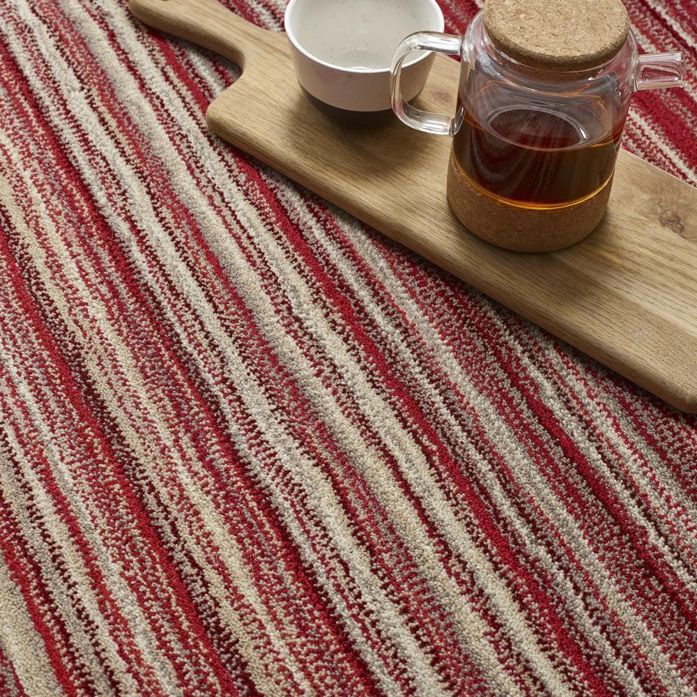 Fine Stripes Rug Red - Image 3
