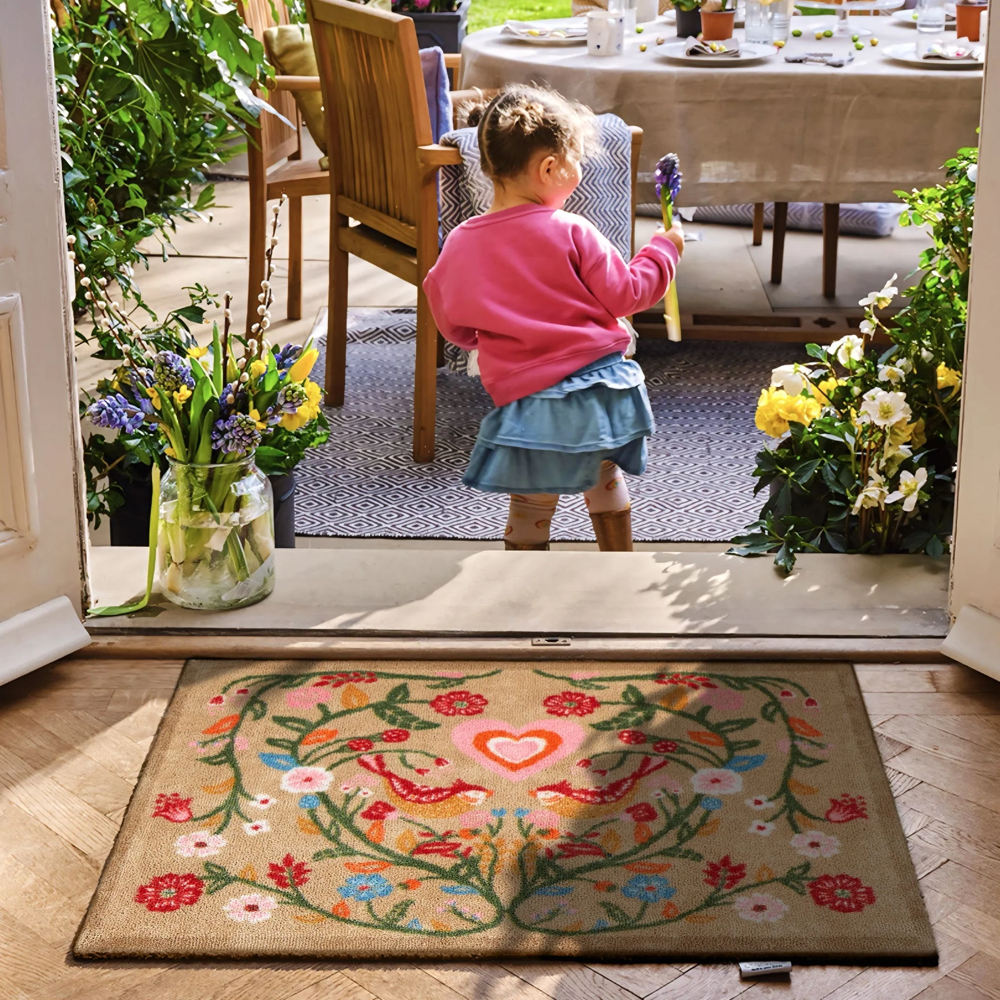 Garden Lovebirds Washable Doormat - Image 3