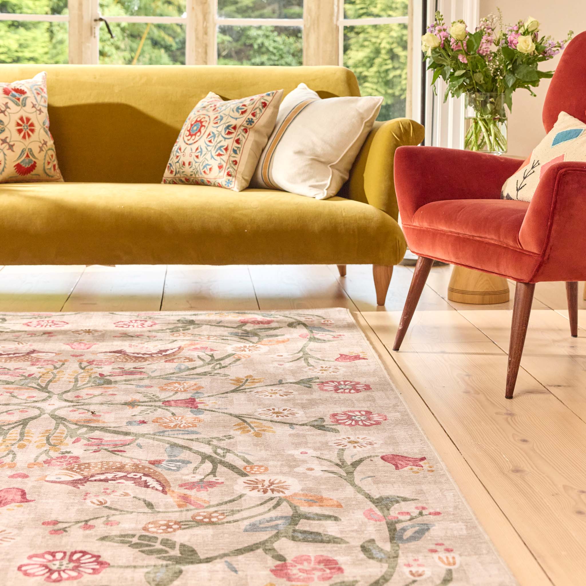 Heritage Garden Eco-Washable Rug - Image 4