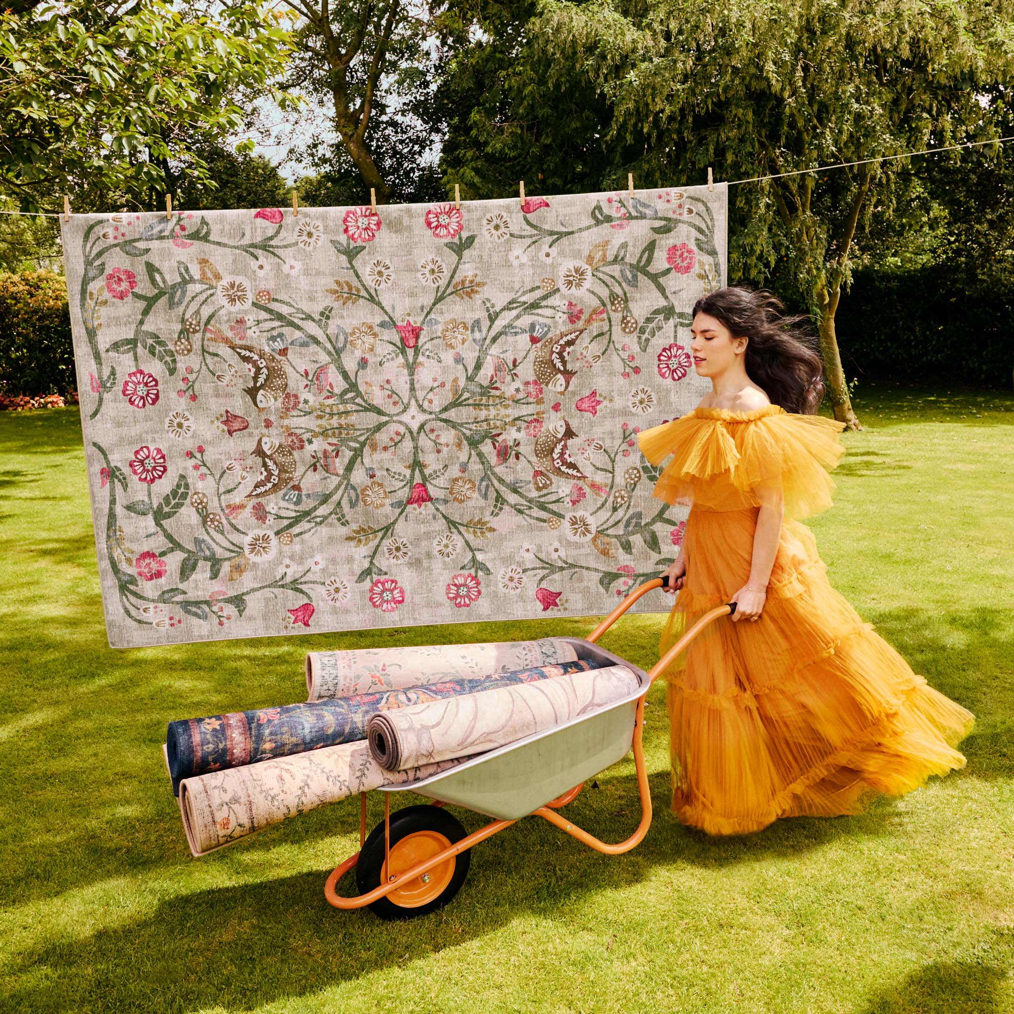 Heritage Garden Eco-Washable Rug - Image 5