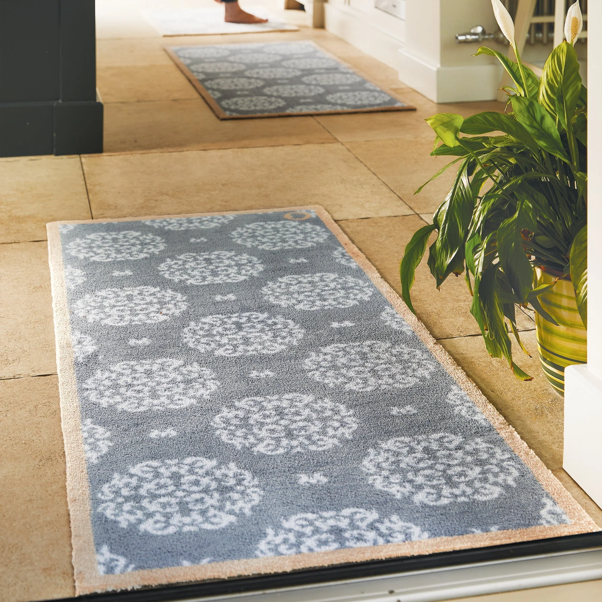 Home 44 Grey Washable Runner - Image 2