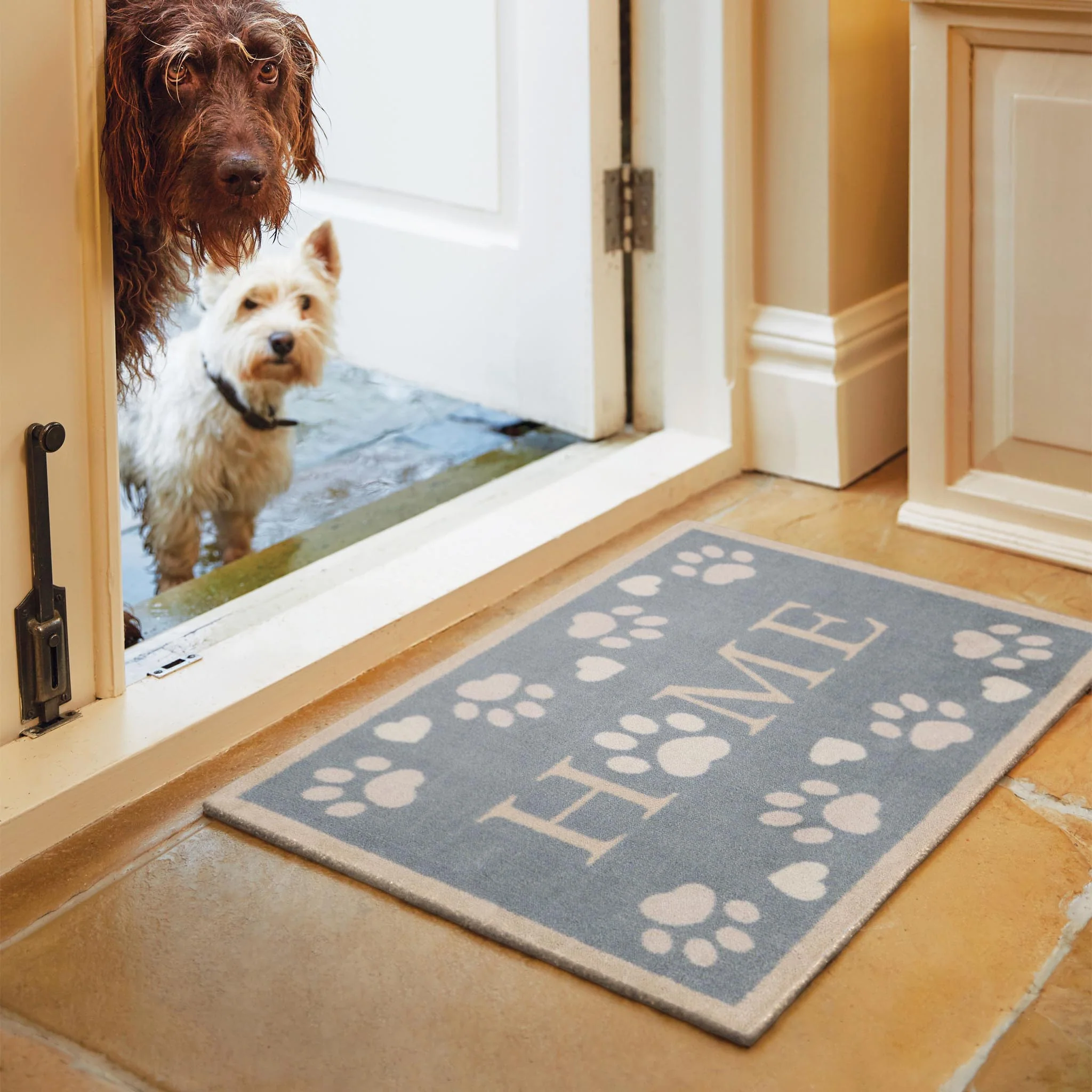 Home Paws Blue Washable Doormat - Image 2