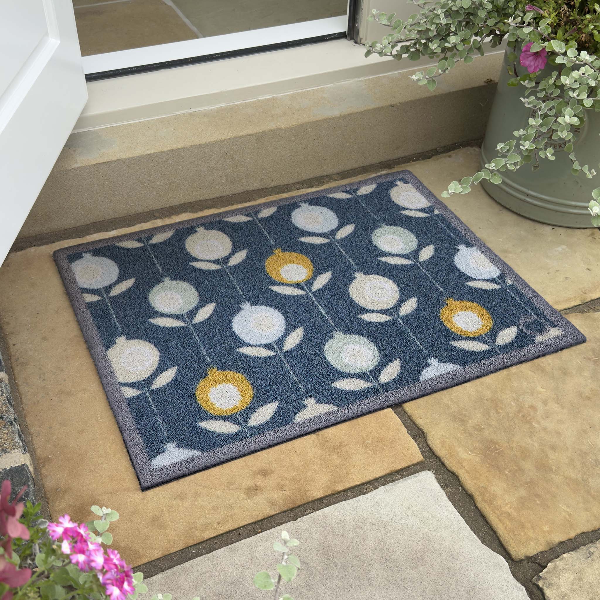 Pepino Blue Outdoor Doormat - Image 3