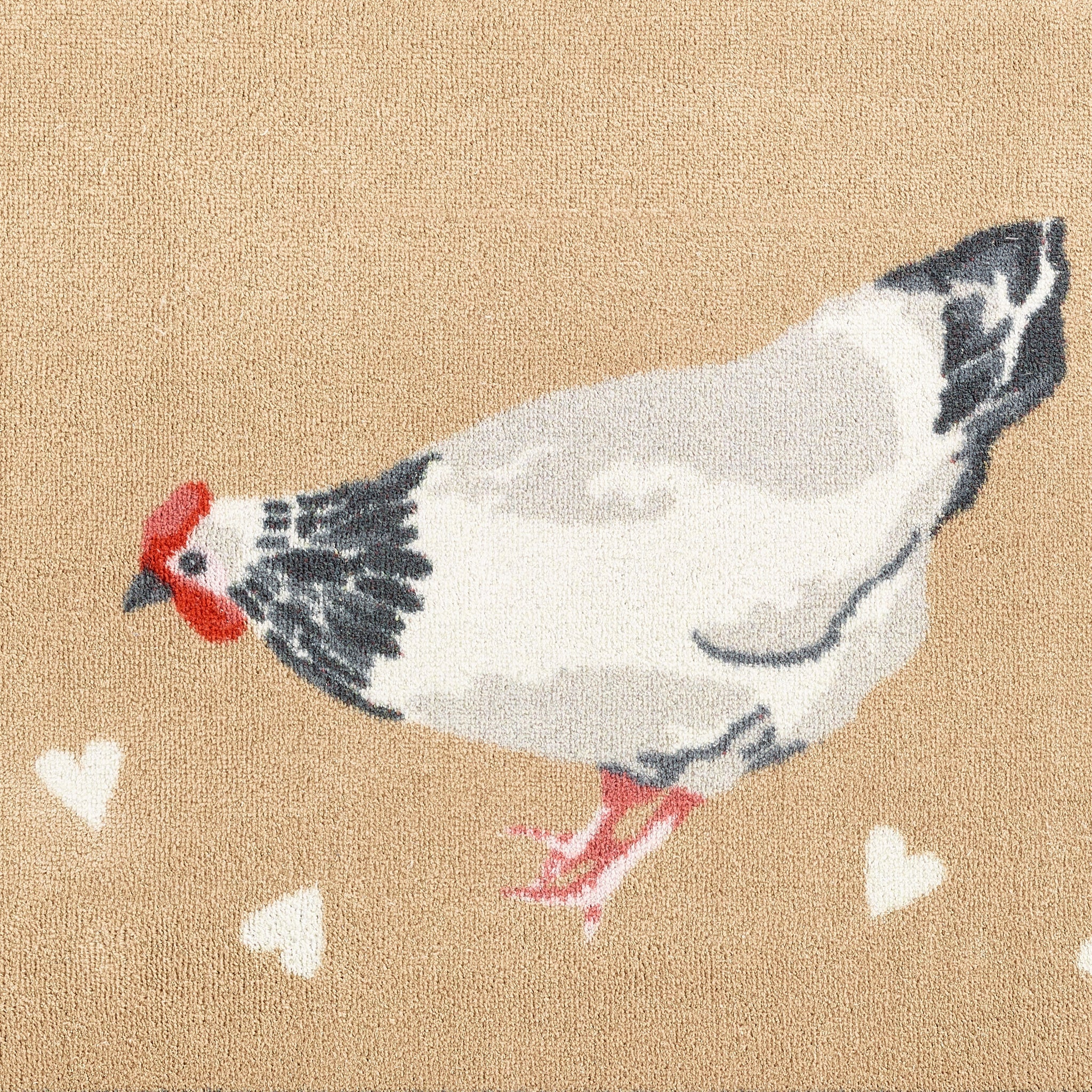 Chicken 1 Beige Washable Runner - Image 3