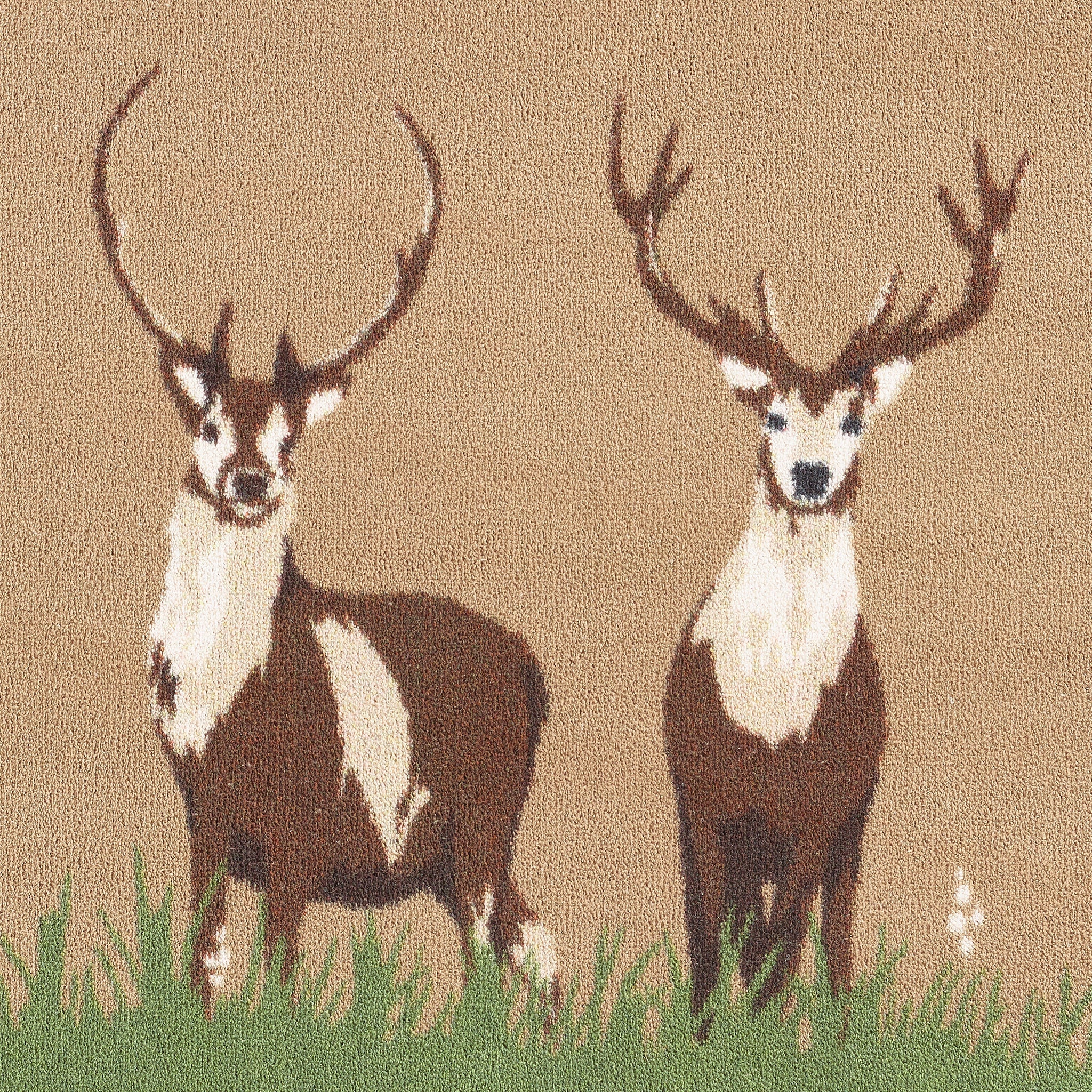 Deer 1 Beige Washable Doormat - Image 3