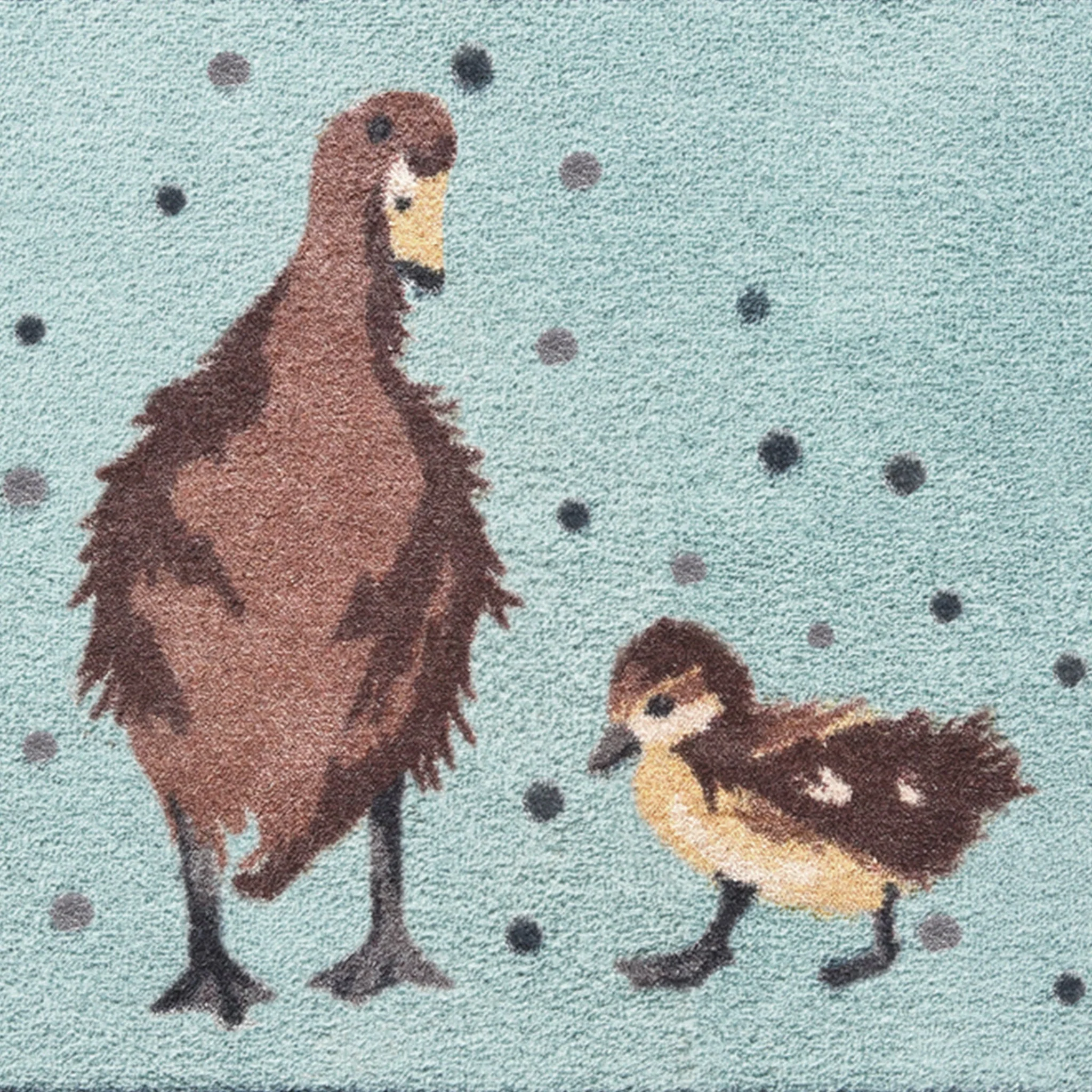 Ducks 1 Blue Washable Doormat - Image 3