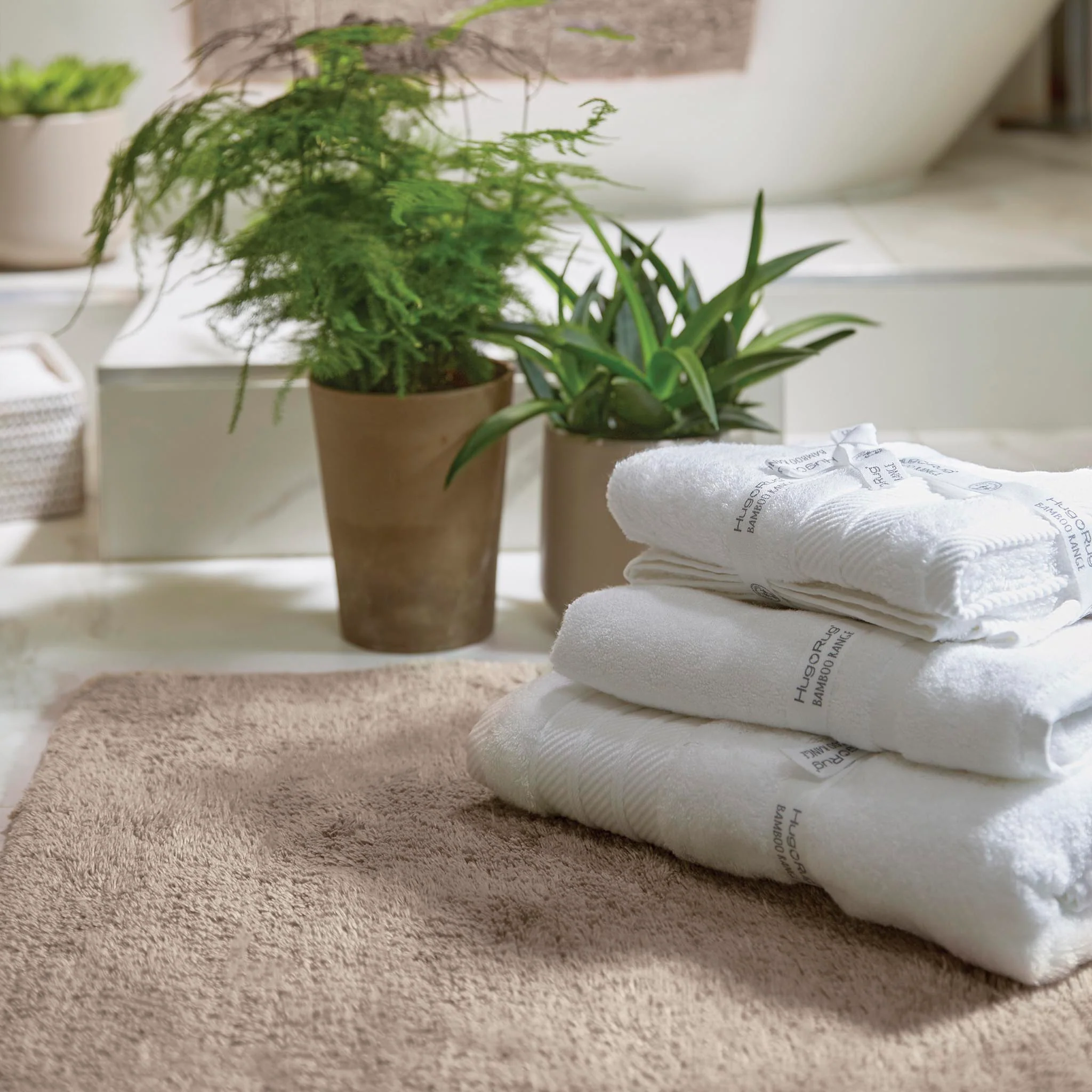 Bamboo Plain Latte Bathmat - Image 4