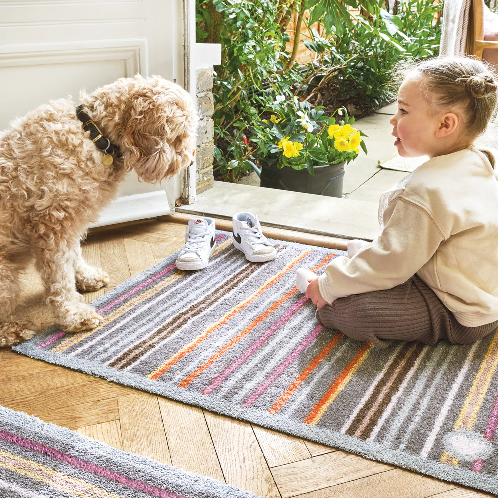 Designer 13 Stripe Washable Doormat - Image 2