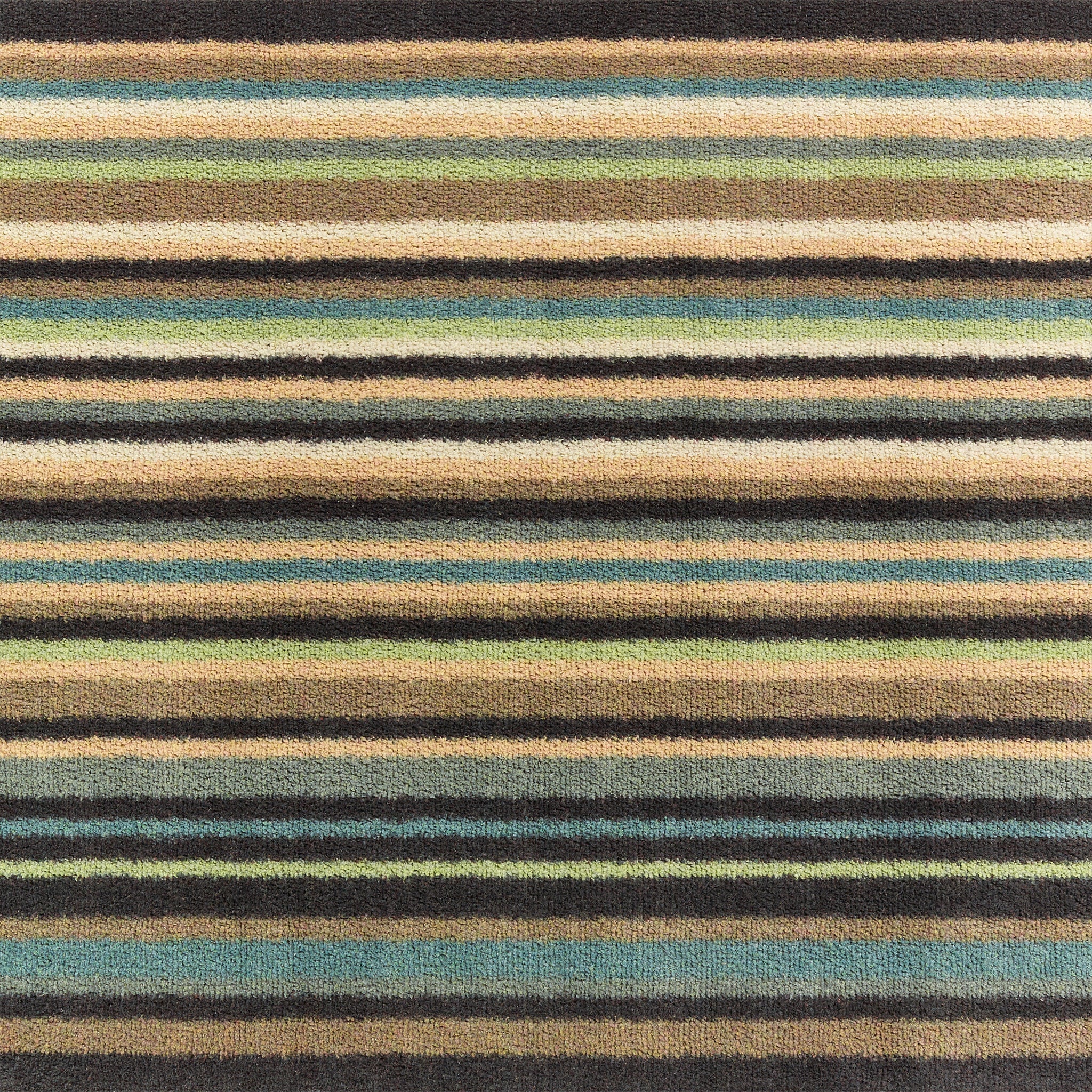 Stripe 84 Blue/Green Washable Doormat - Image 4