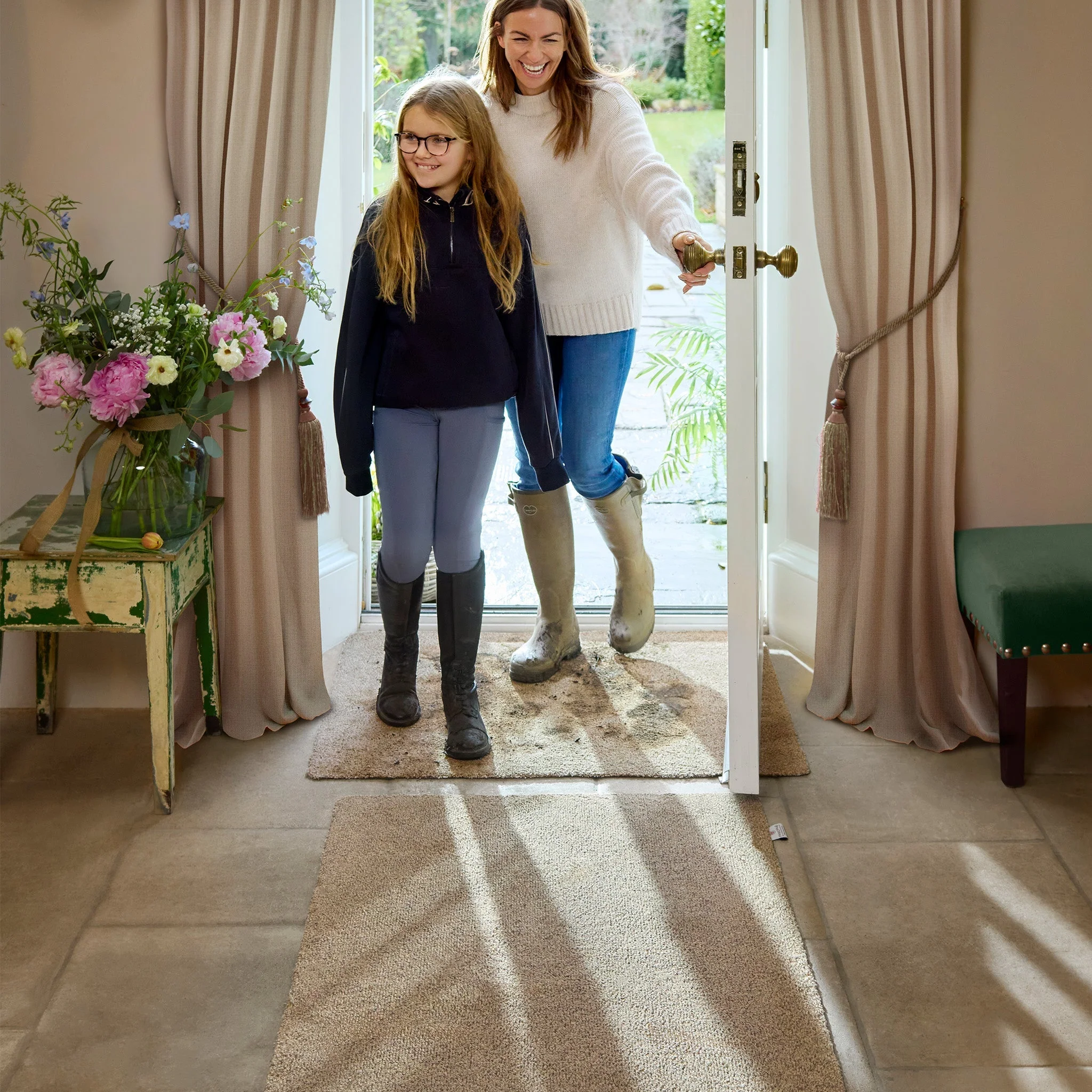 Plain Fleck - Linen Washable Doormat - Image 2