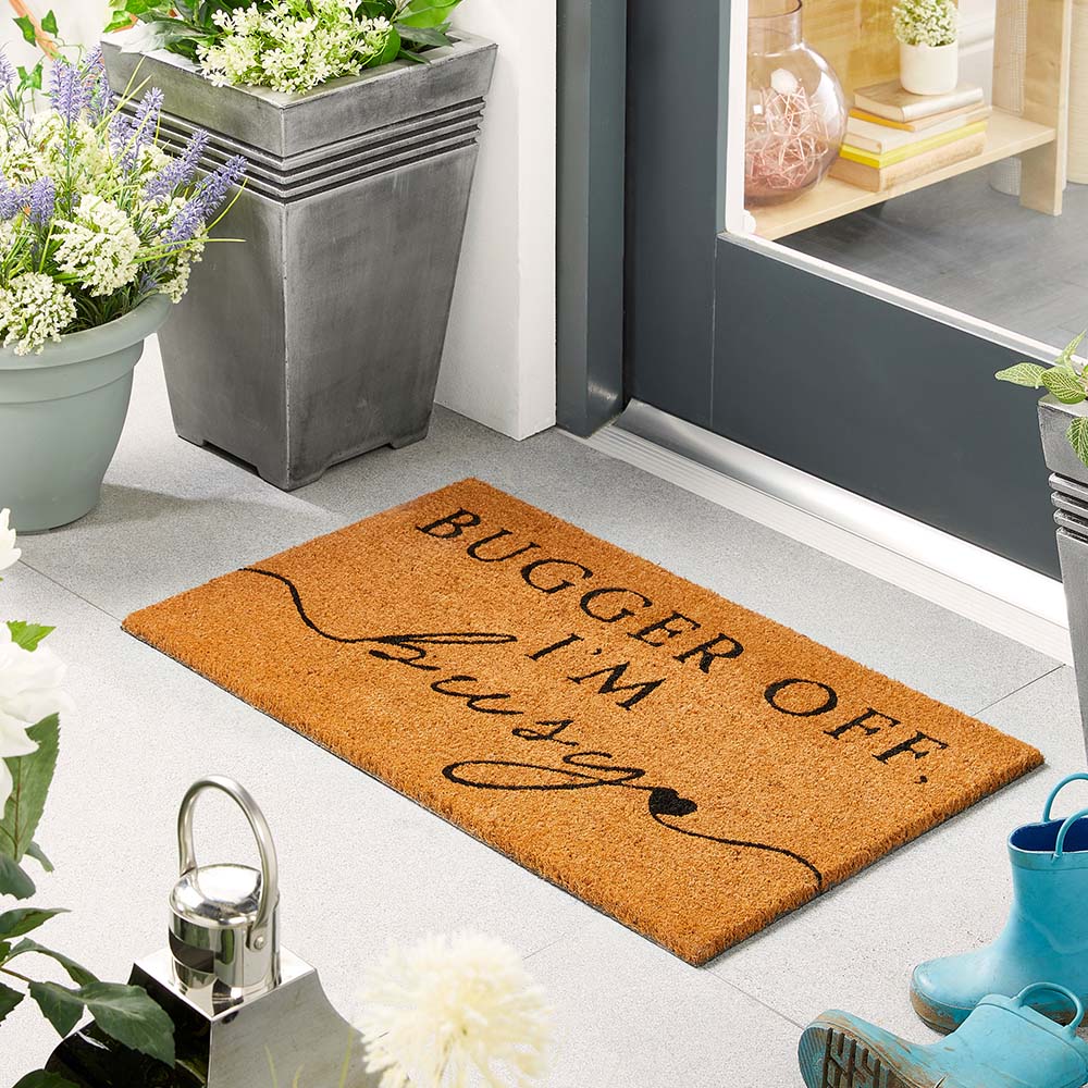 I'm Busy Coir Doormat - Image 2