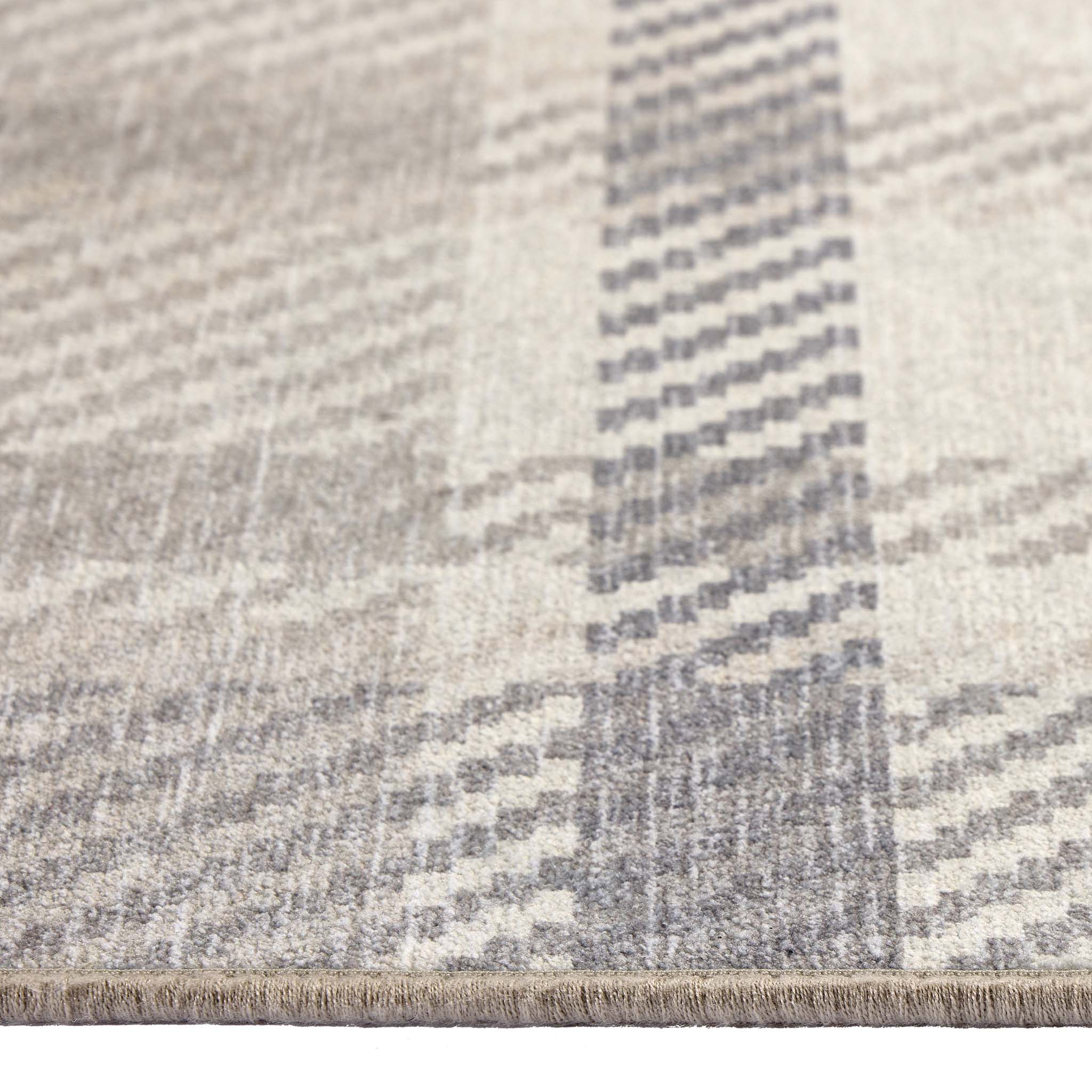 Isla Plaid Neutral Eco-Washable Runner - Image 5