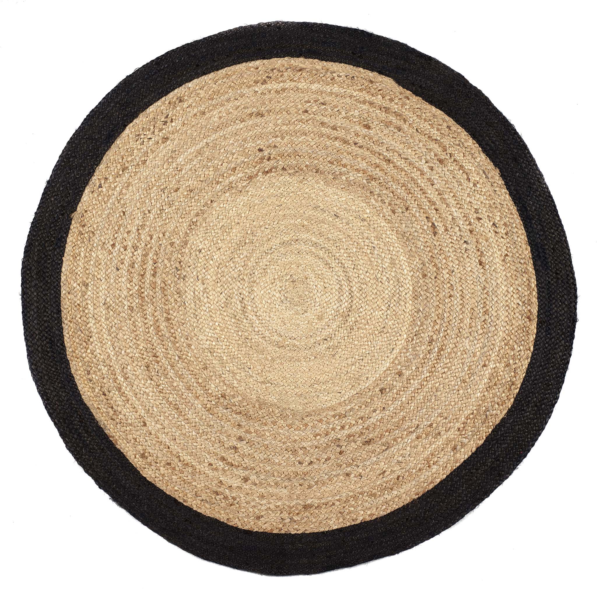 Jute Border Rug Black - Image 4