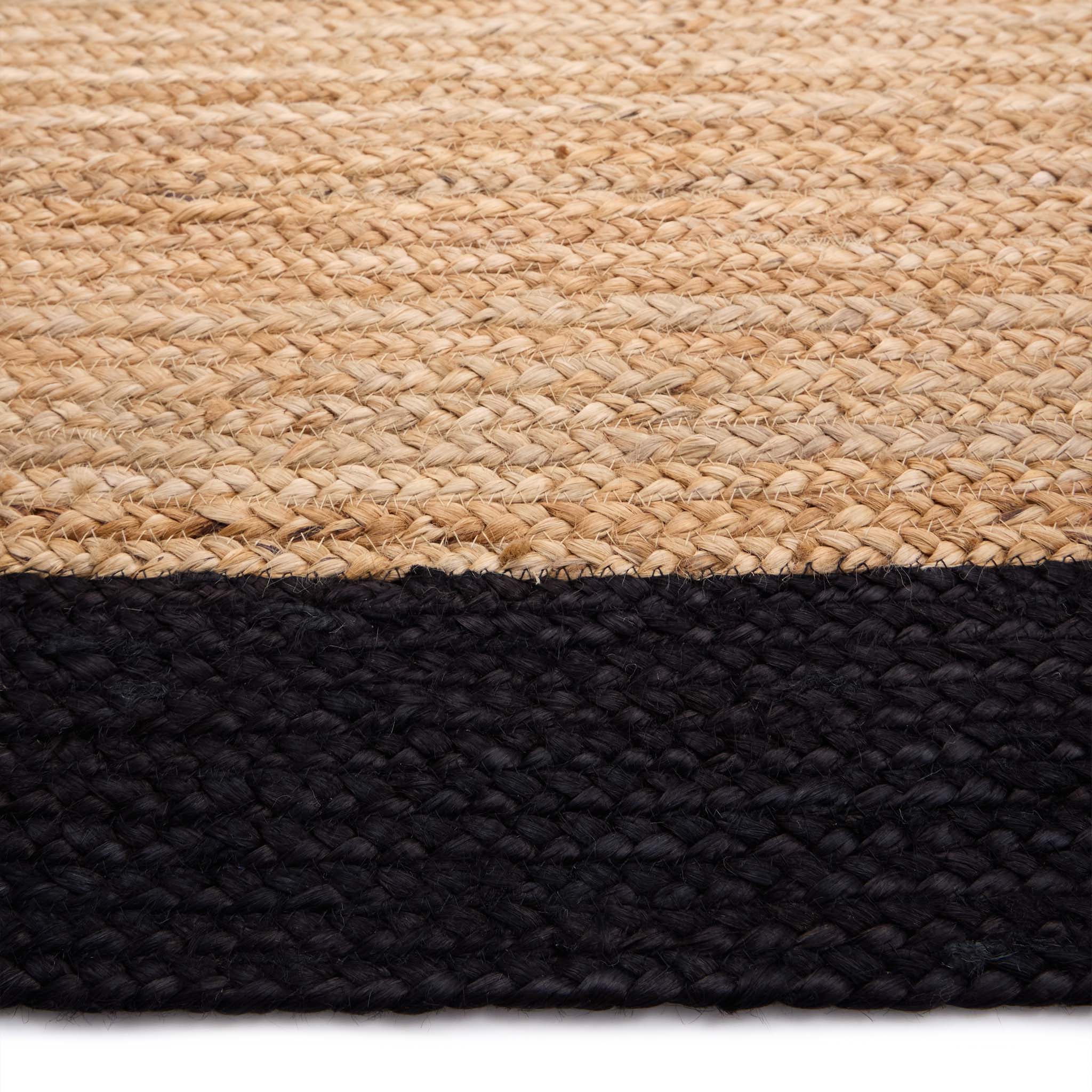 Jute Border Rug Black - Image 6