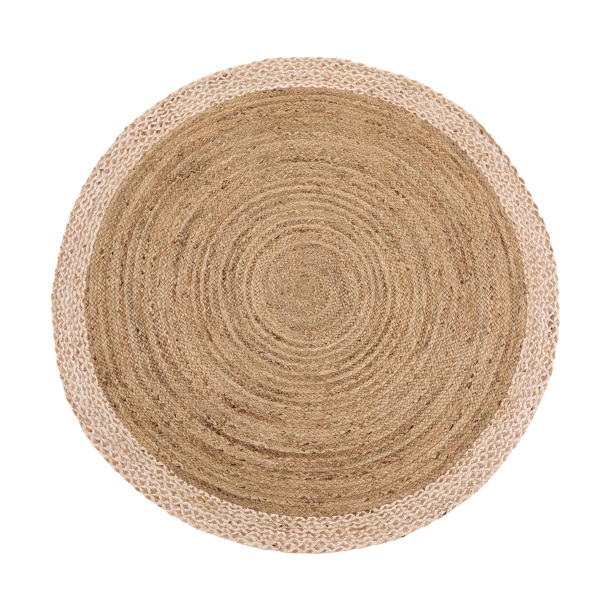 Jute Border Rug Natural White - Image 8