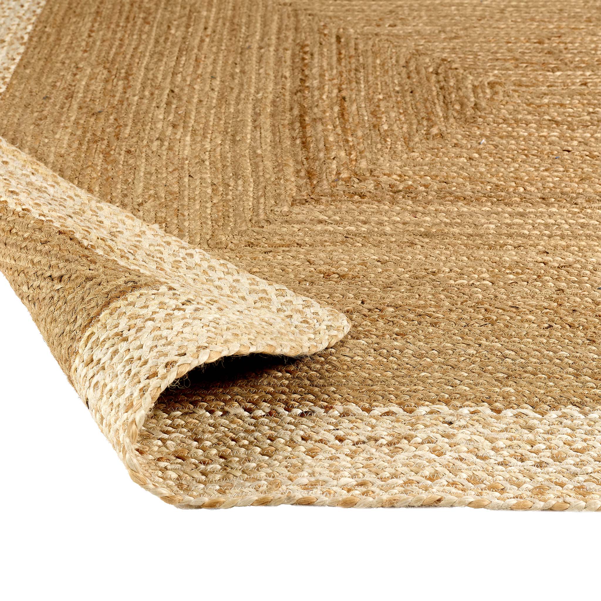 Jute Border Runner Natural White - Image 4
