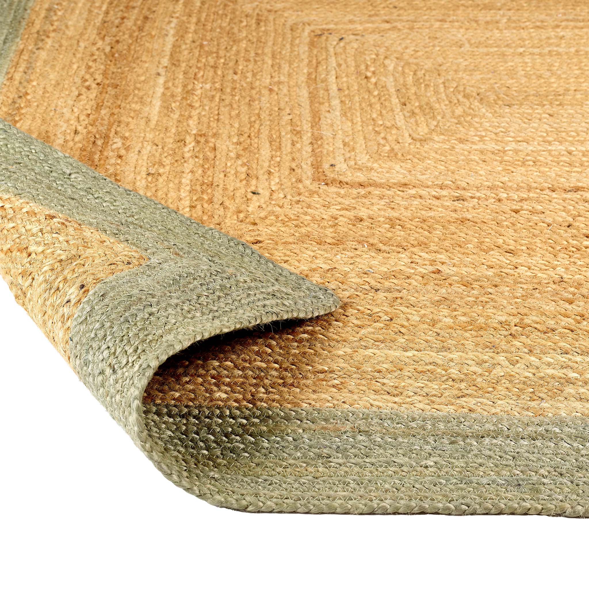 Jute Border Runner Sage Green - Image 4