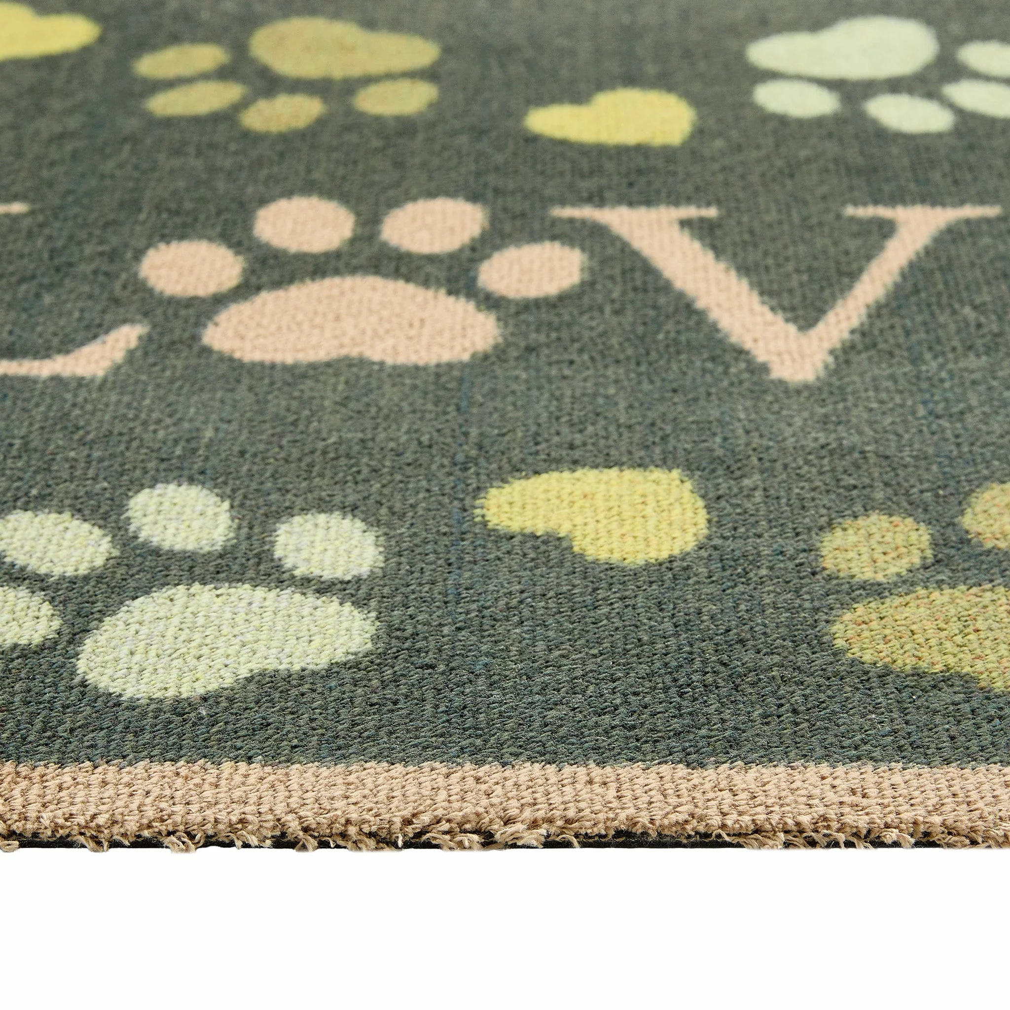 Love Paws Green Washable Doormat - Image 3