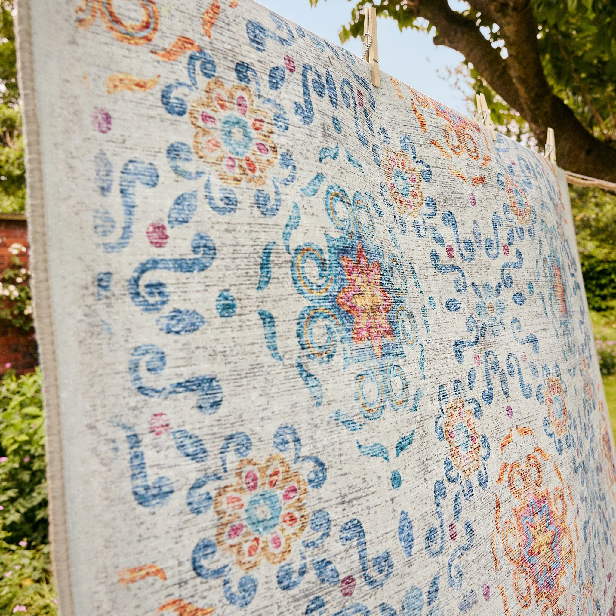 Modern Damask Eco-Washable Runner - Image 3