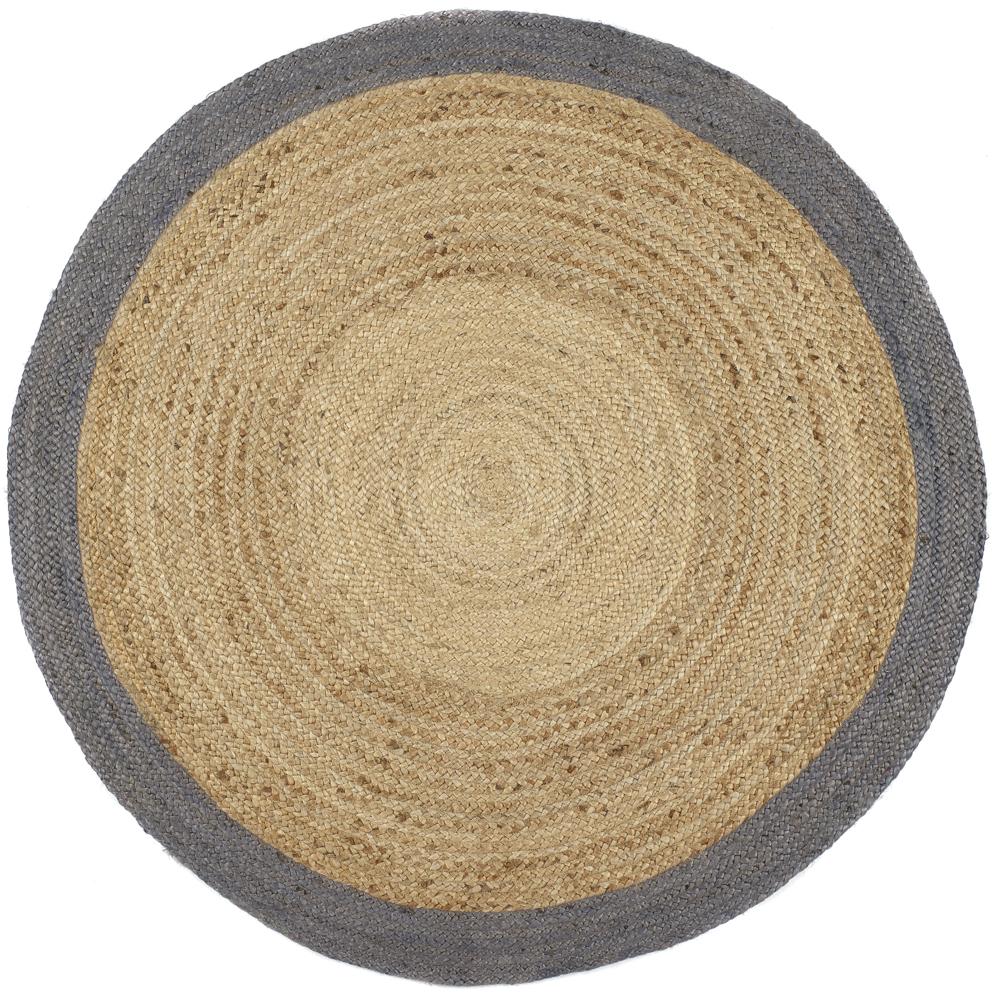 Jute Border Rug Grey - Image 4