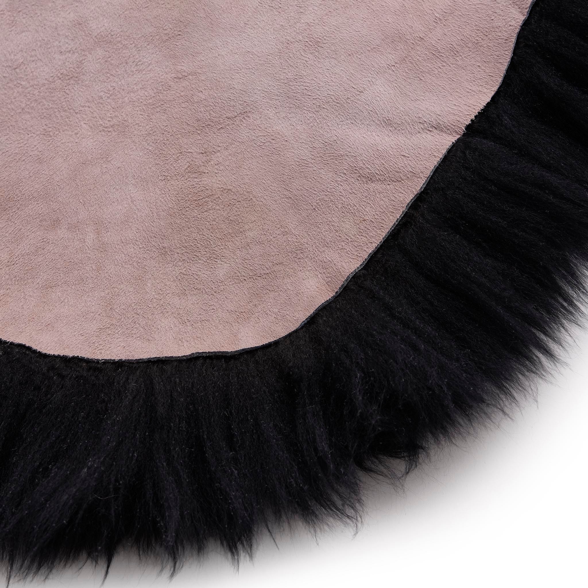 Genuine Sheepskin Rug Black - Image 6
