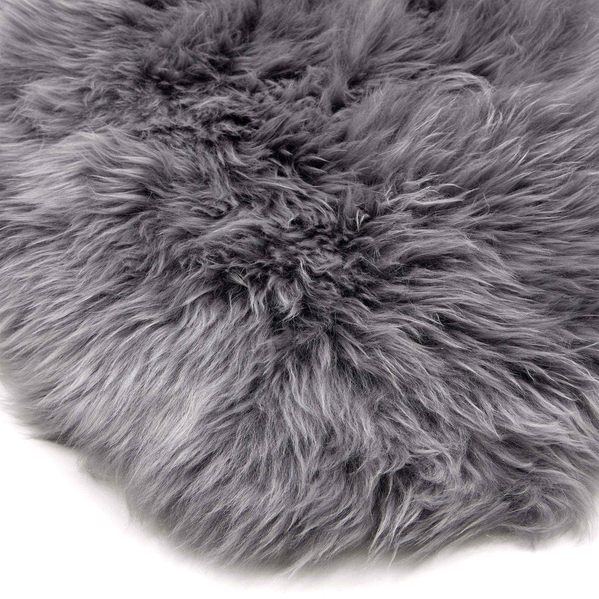Genuine Sheepskin Rug Grey - Image 5