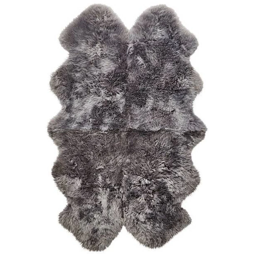 Genuine Sheepskin Rug Grey - Image 8