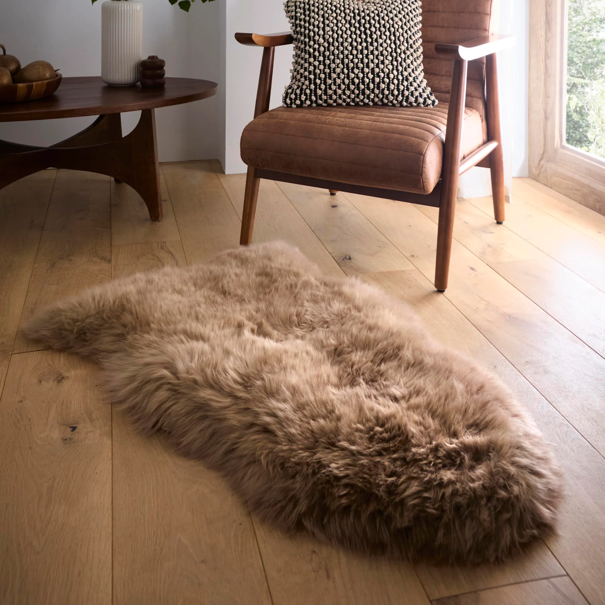 Genuine Sheepskin Rug Mink - Image 4
