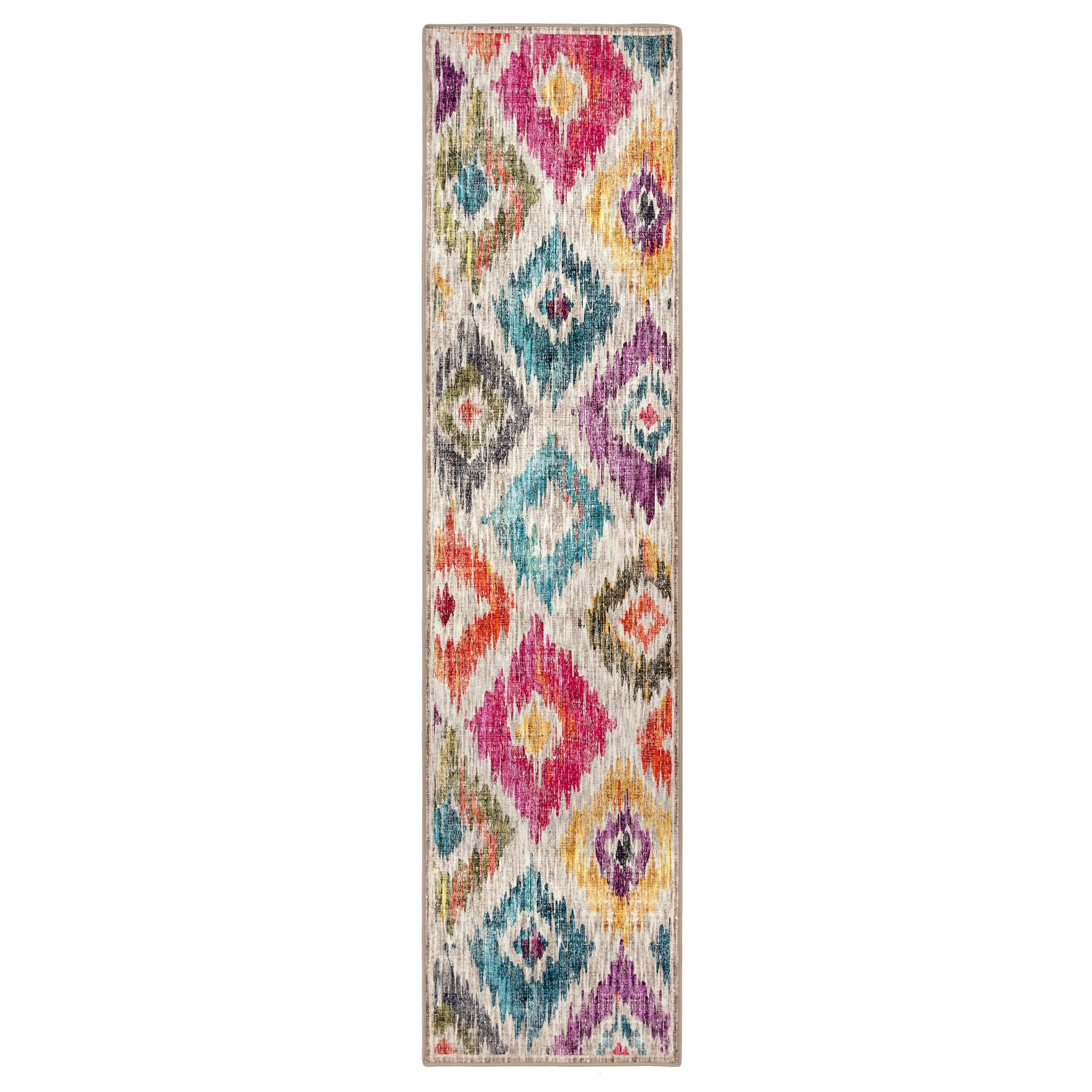 Painted Ikat Eco-Washable Runner - Image 3