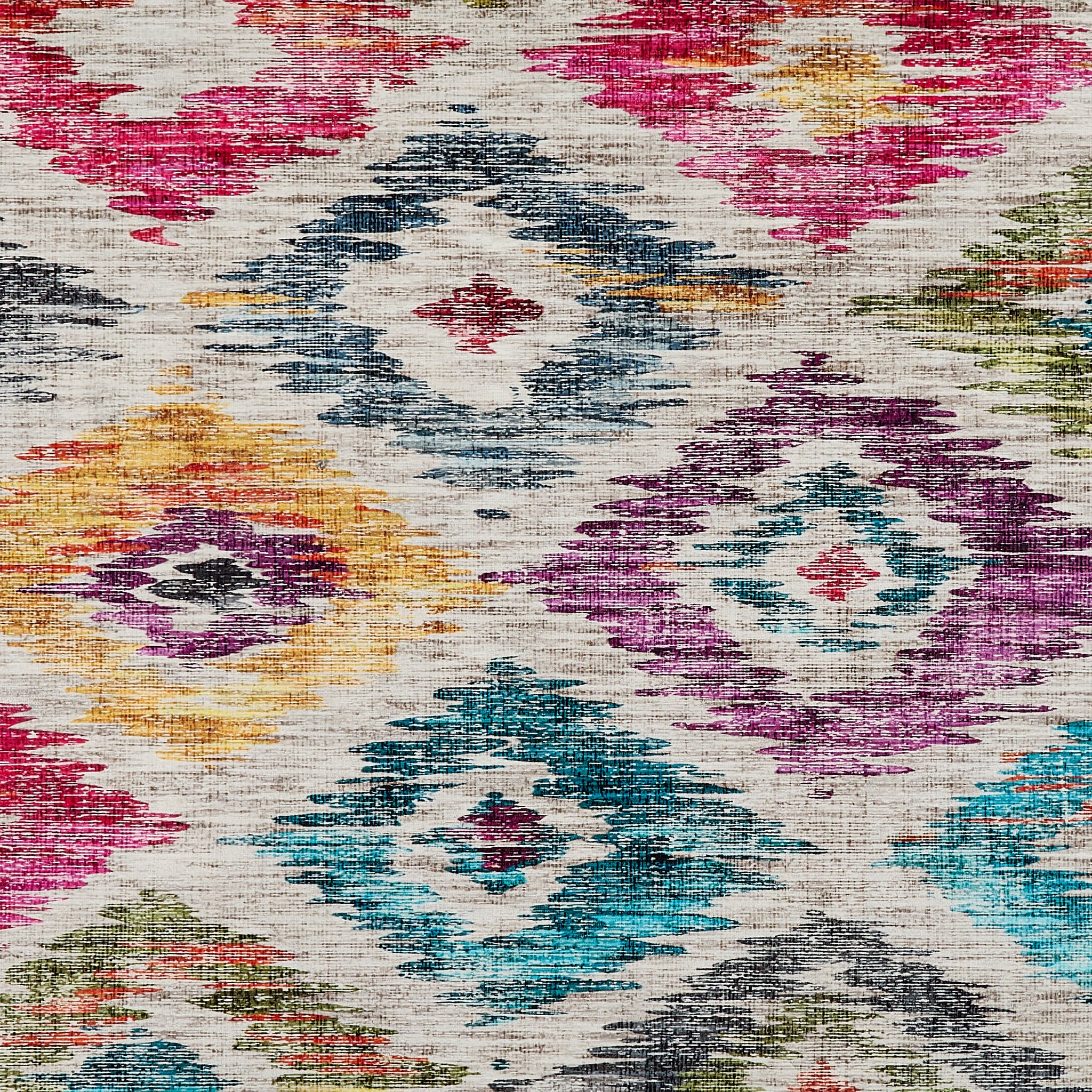 Painted Ikat Eco-Washable Runner - Image 4