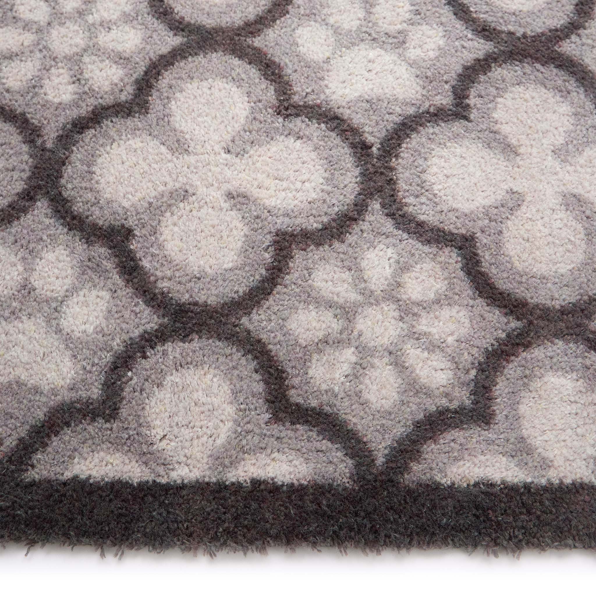 Paw Print Moroccan Tile Grey Washable Doormat - Image 3