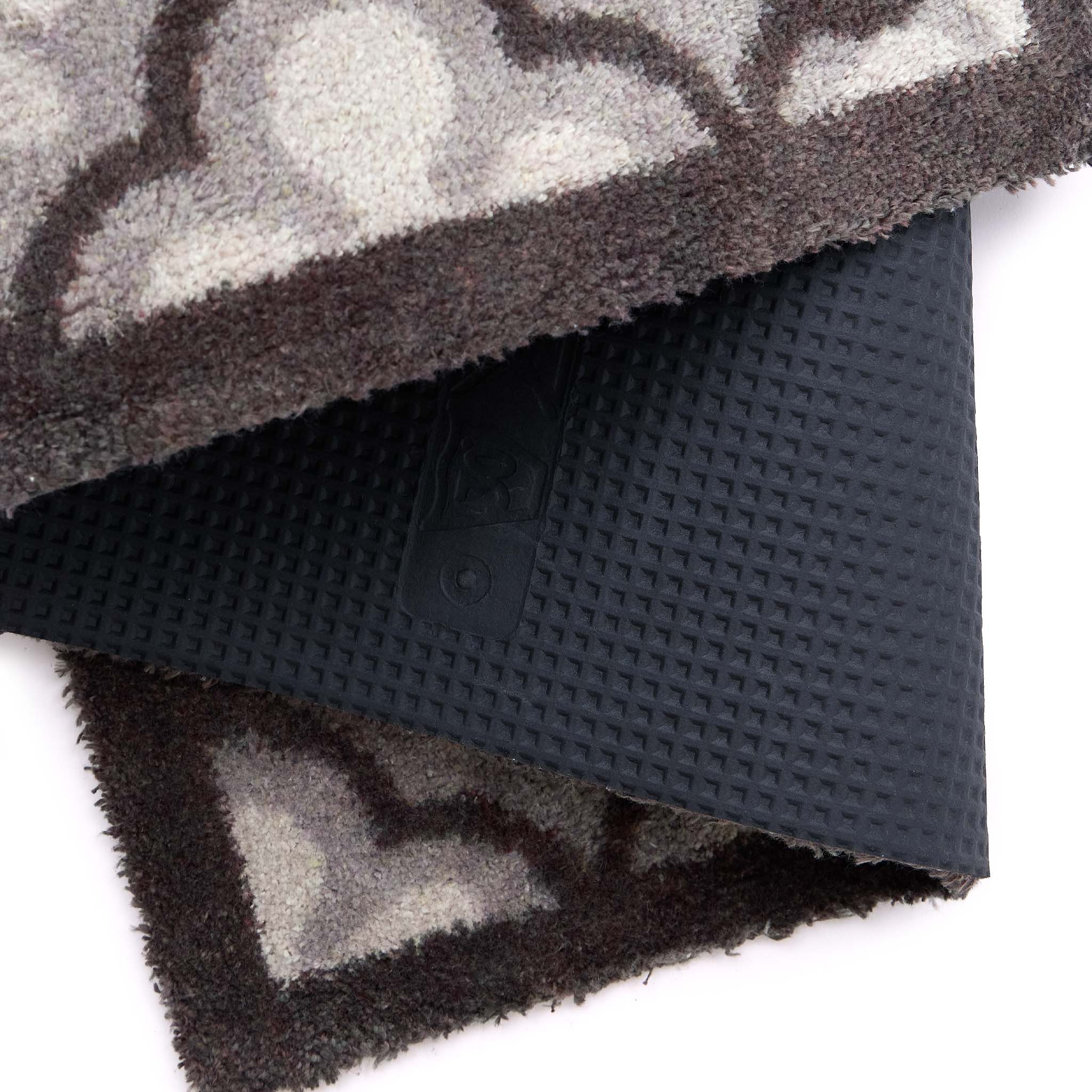 Paw Print Moroccan Tile Grey Washable Runner - Image 4