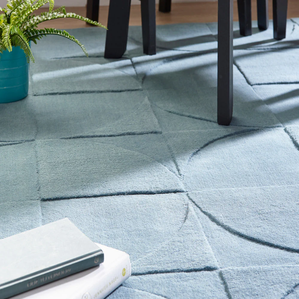 Penny Rug Steel Blue - Image 3