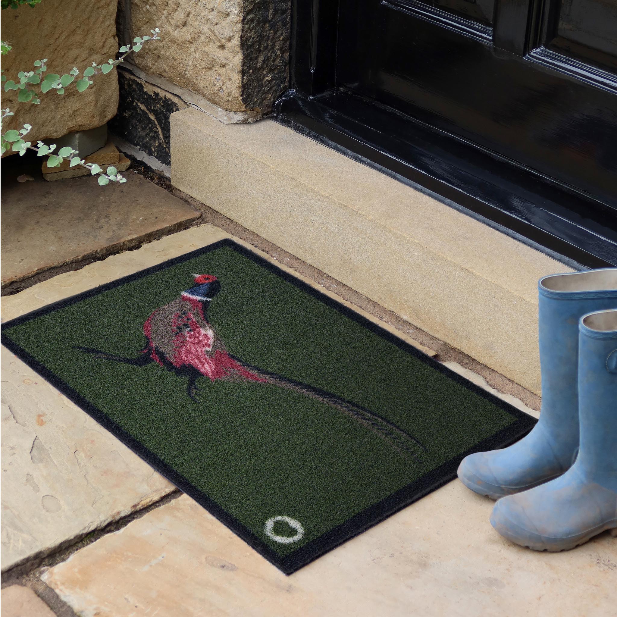 Pheasant Green Outdoor Doormat - Image 3