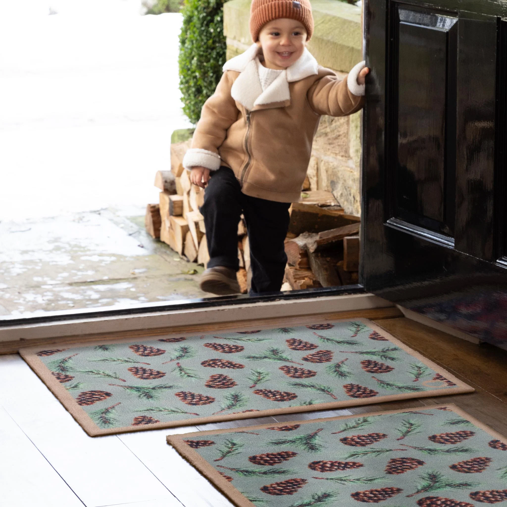 Pinecones Washable Doormat - Image 2