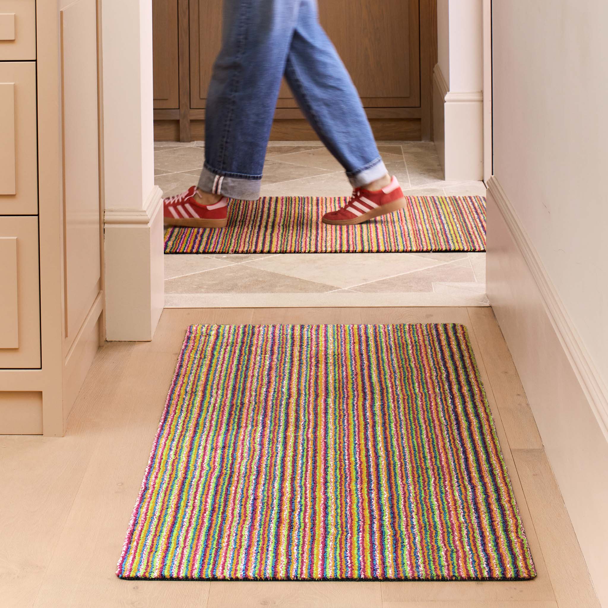 Candy Bright Stripe Washable Runner - Image 2