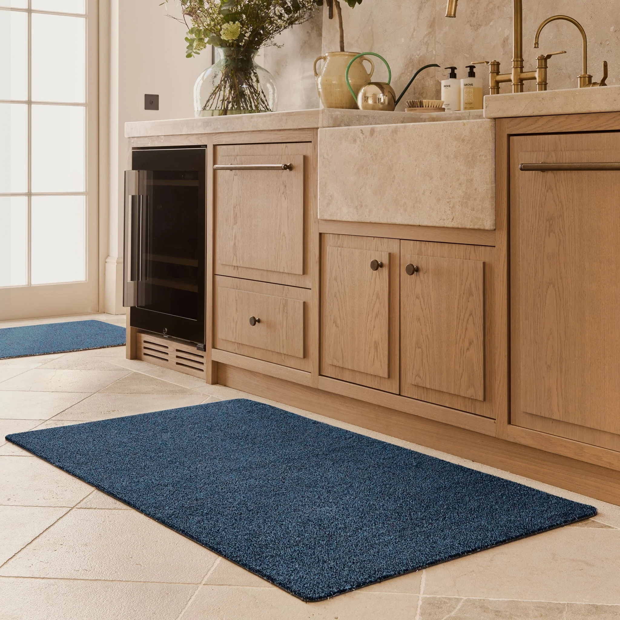 Plain Fleck - Indigo Washable Doormat - Image 3